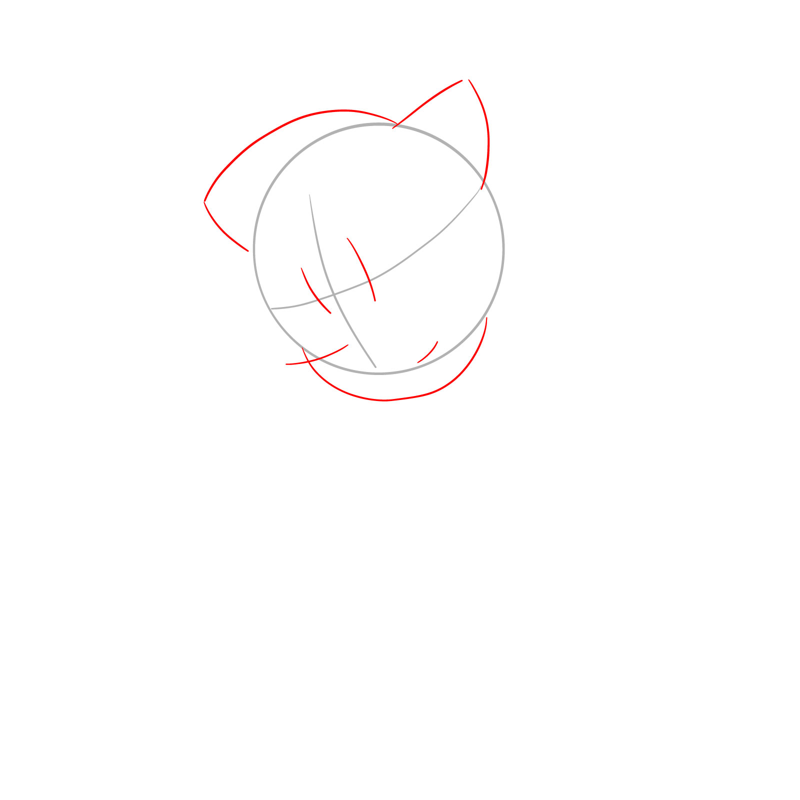 How to draw Amy Rose from FNF: Mega CD Locked-on - step 02