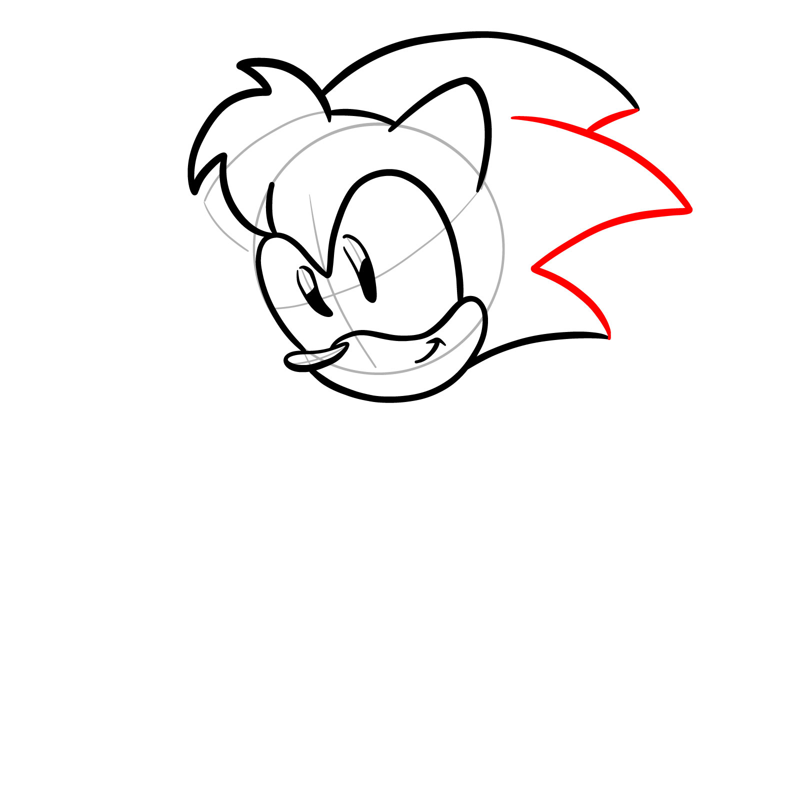 How to draw Amy Rose from FNF: Mega CD Locked-on - step 10