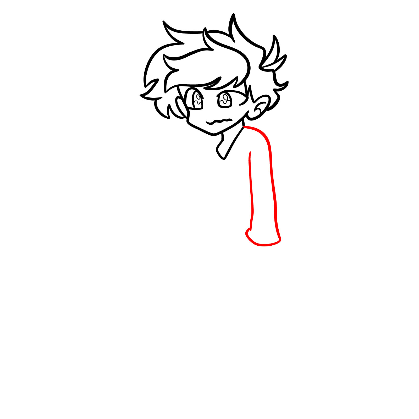How to draw Confused Bob from Vs. Bob and Bosip FNF mod - step 11