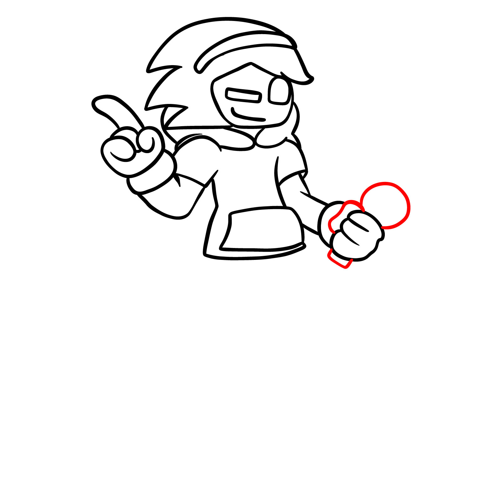 How to draw Andrew Gurd Blantados FNF - step 13