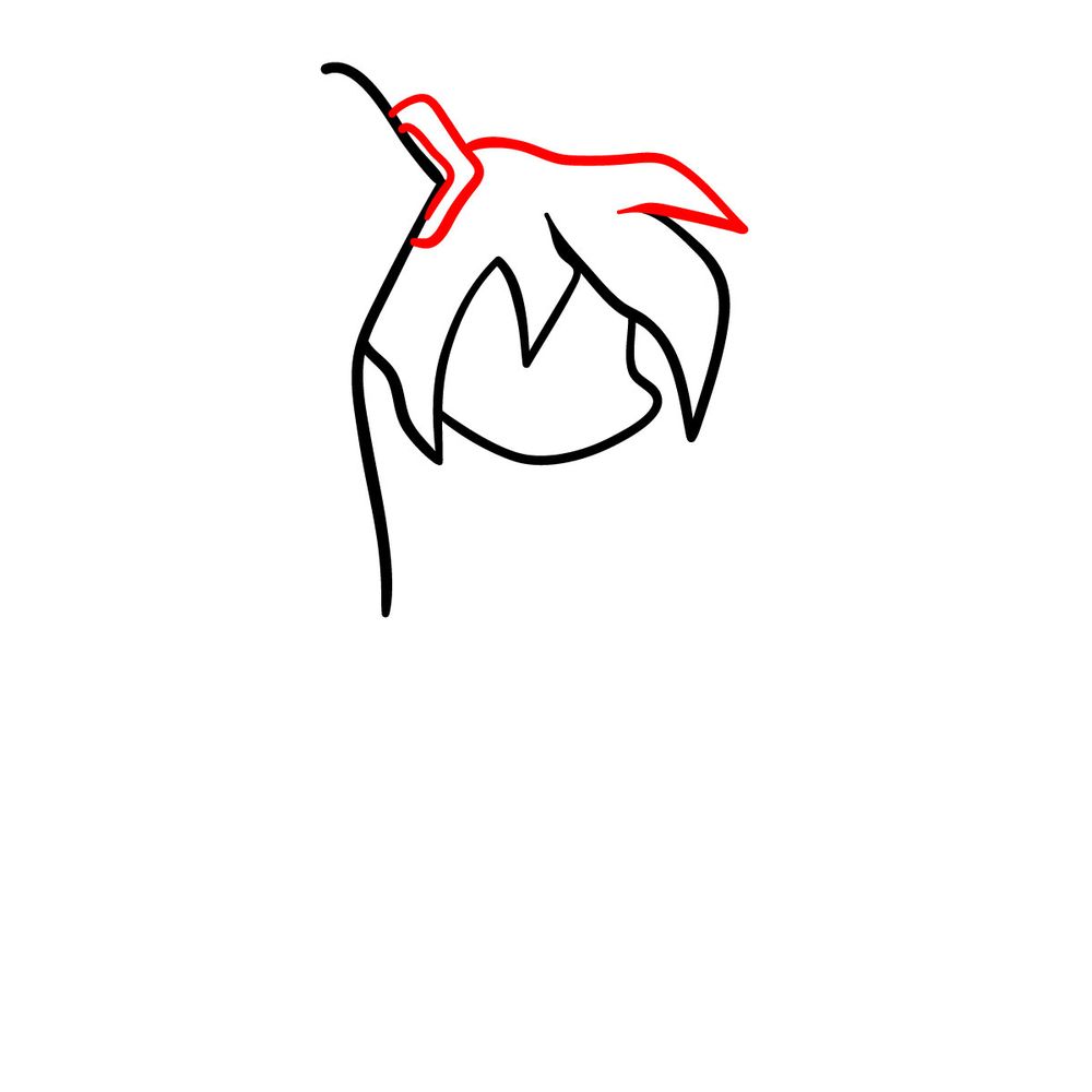 How to draw Hatsune Miku from FNF - step 05