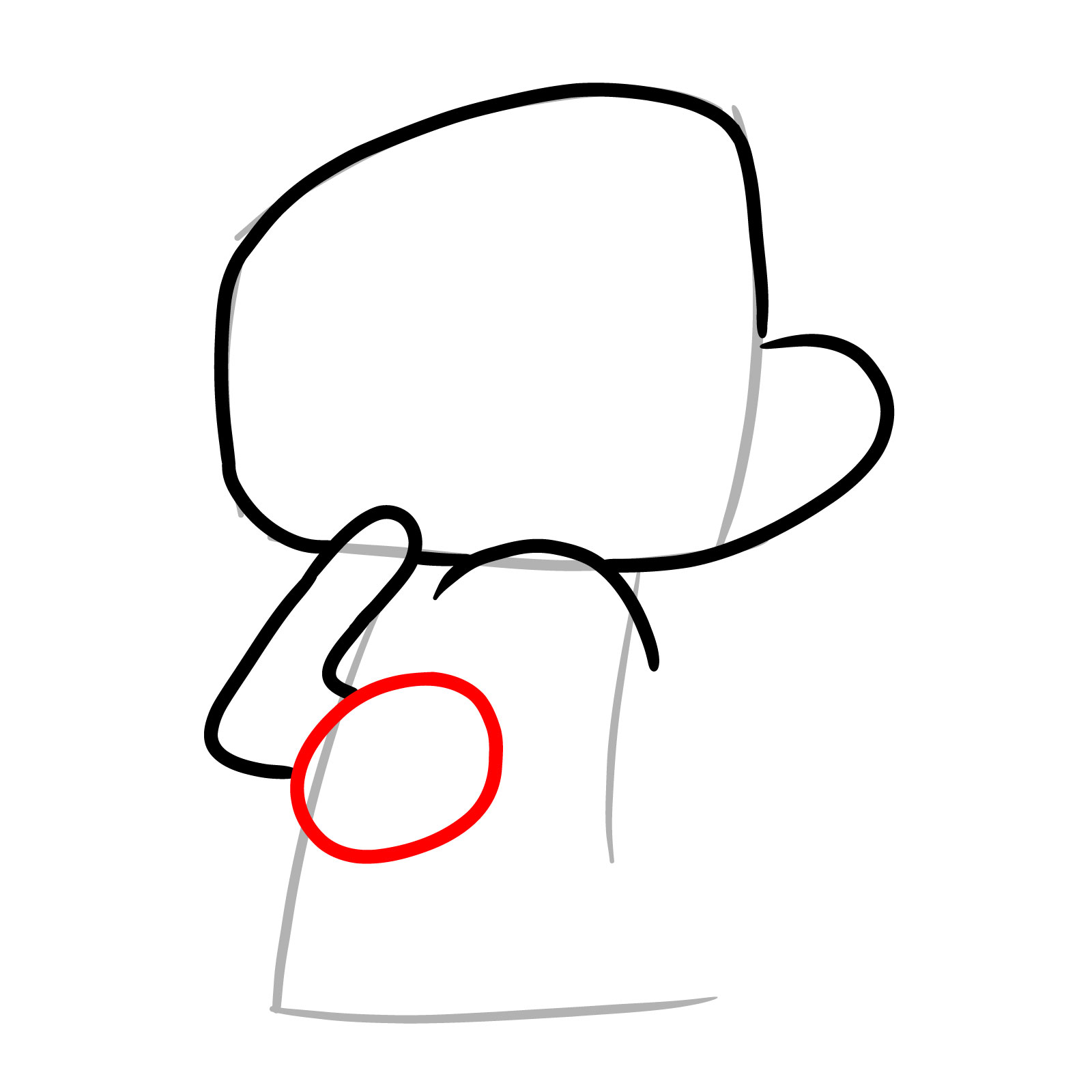 How to draw Darwin Watterson (FNF) - step 06