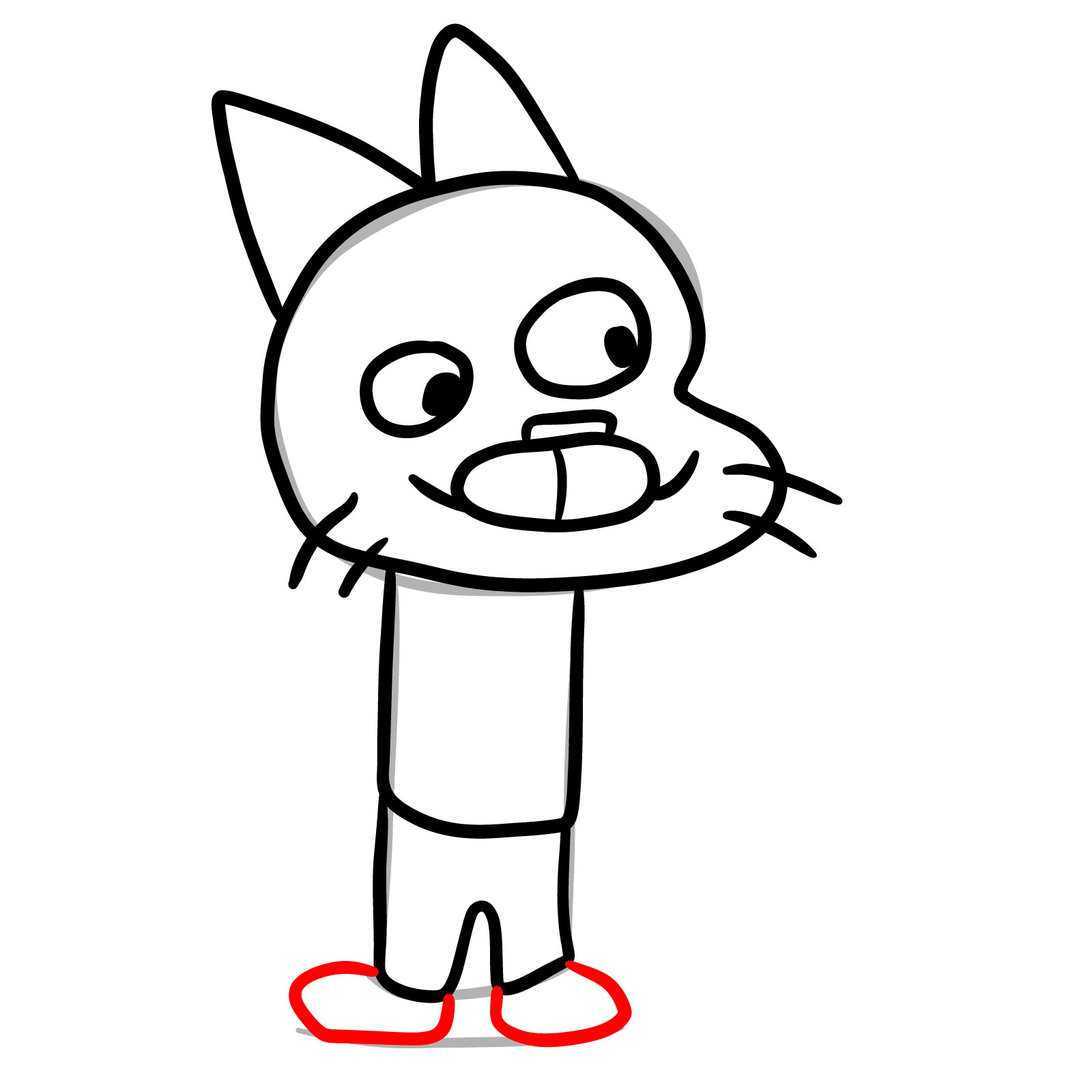How to draw Guball Watterson (FNF) - step 09