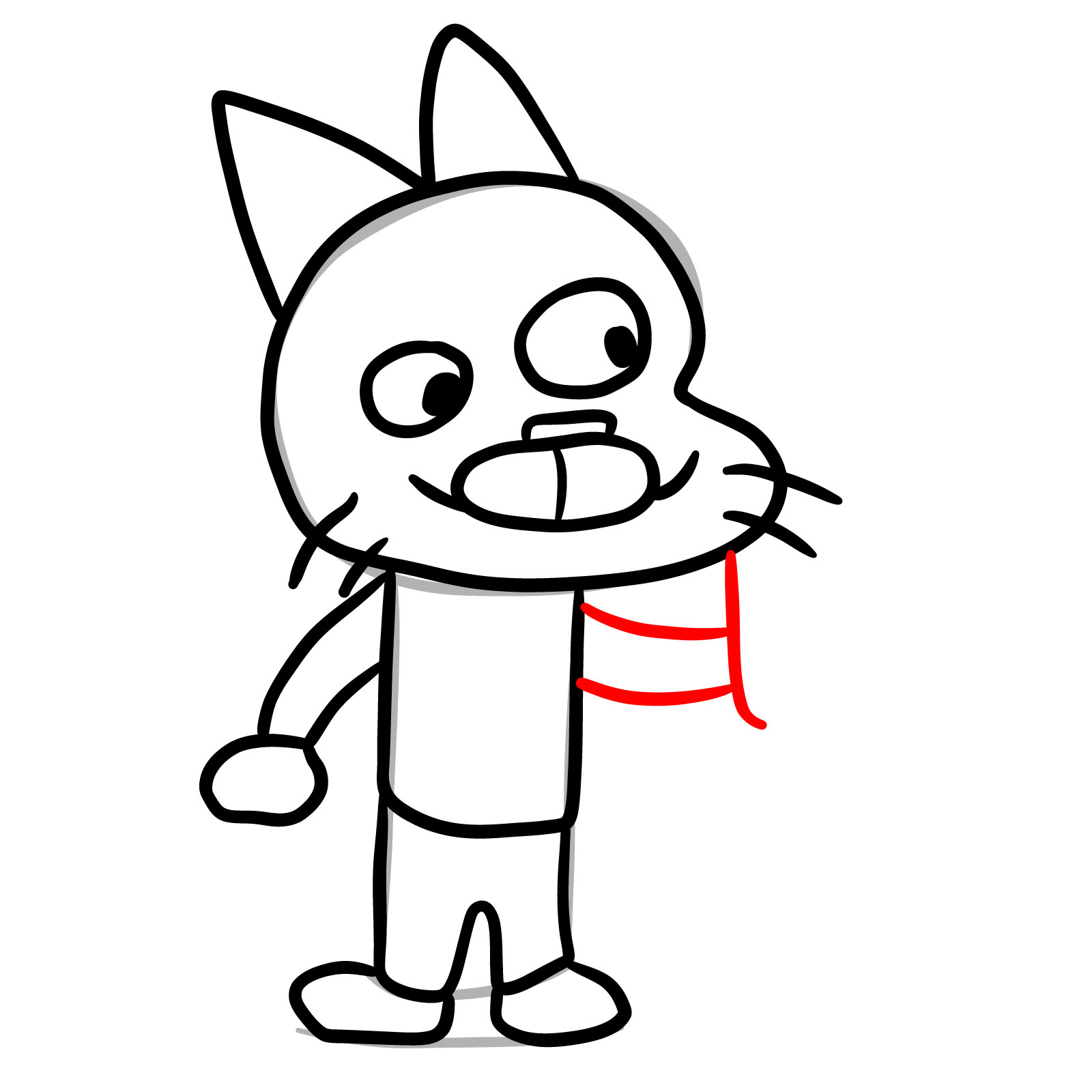 How to draw Guball Watterson (FNF) - step 11