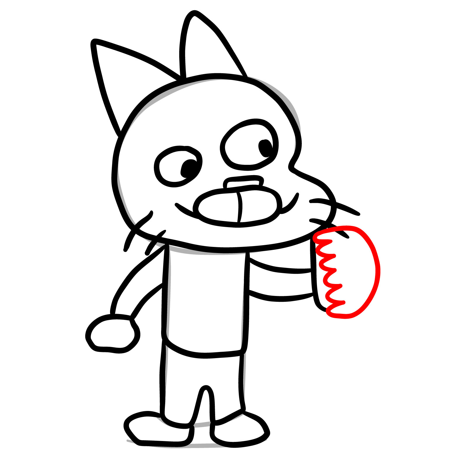 How to draw Guball Watterson (FNF) - step 12