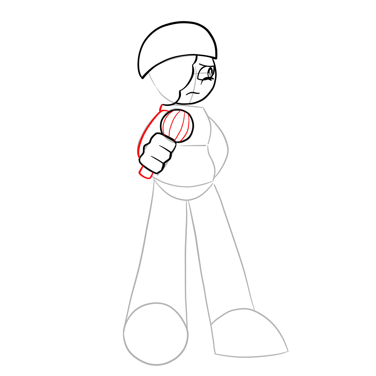 How to draw Ruby from FNF - step 14