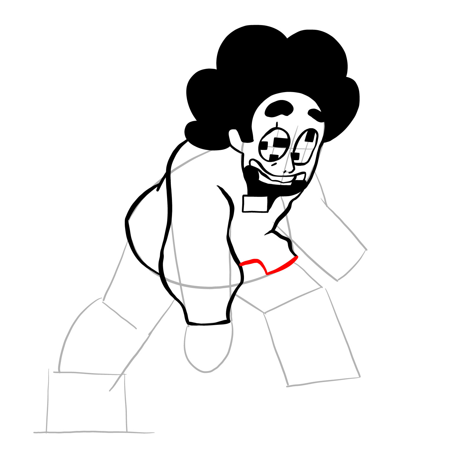 How to draw Steven Universe - FNF: Pibby Corrupted - step 13