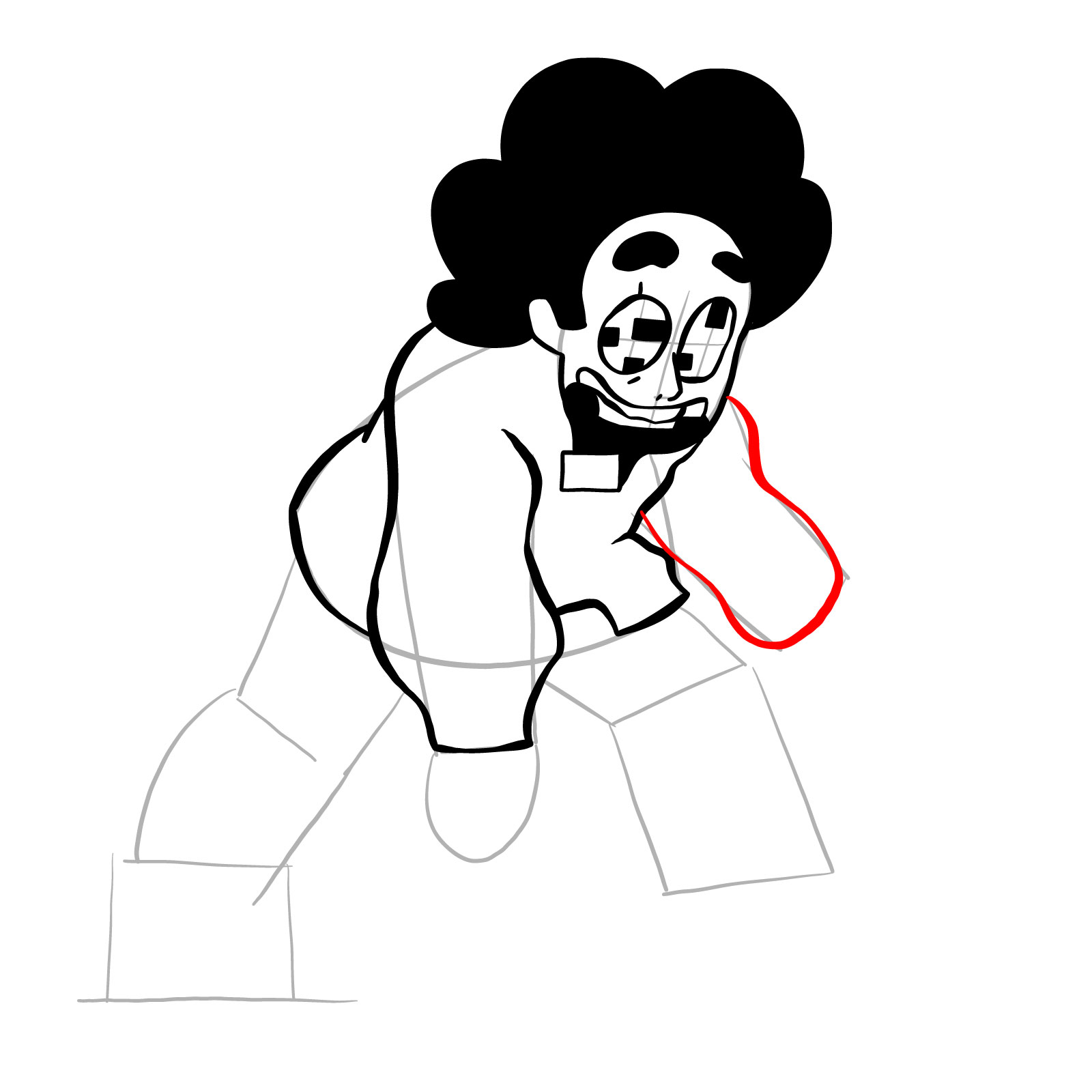 How to draw Steven Universe - FNF: Pibby Corrupted - step 14