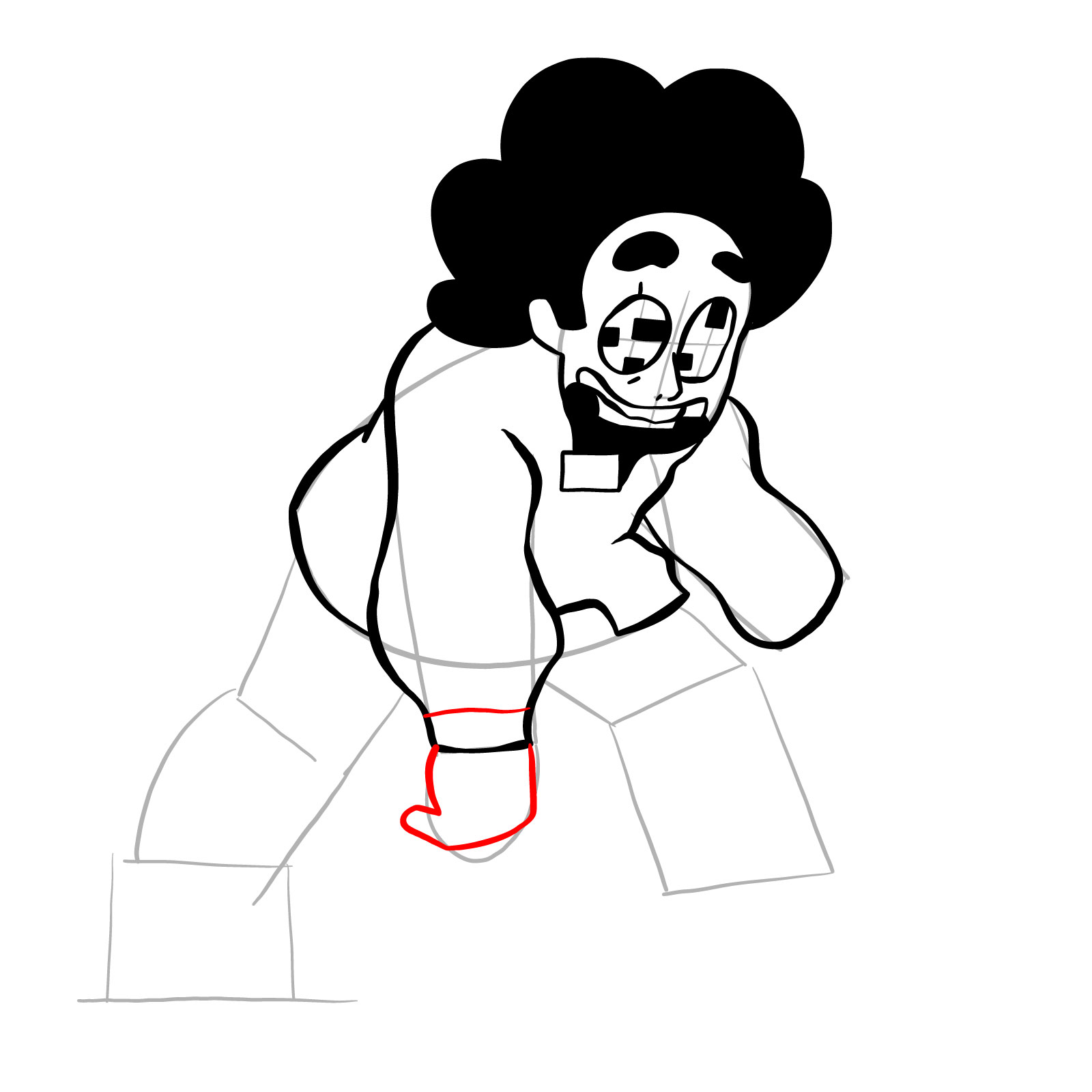 How to draw Steven Universe - FNF: Pibby Corrupted - step 15
