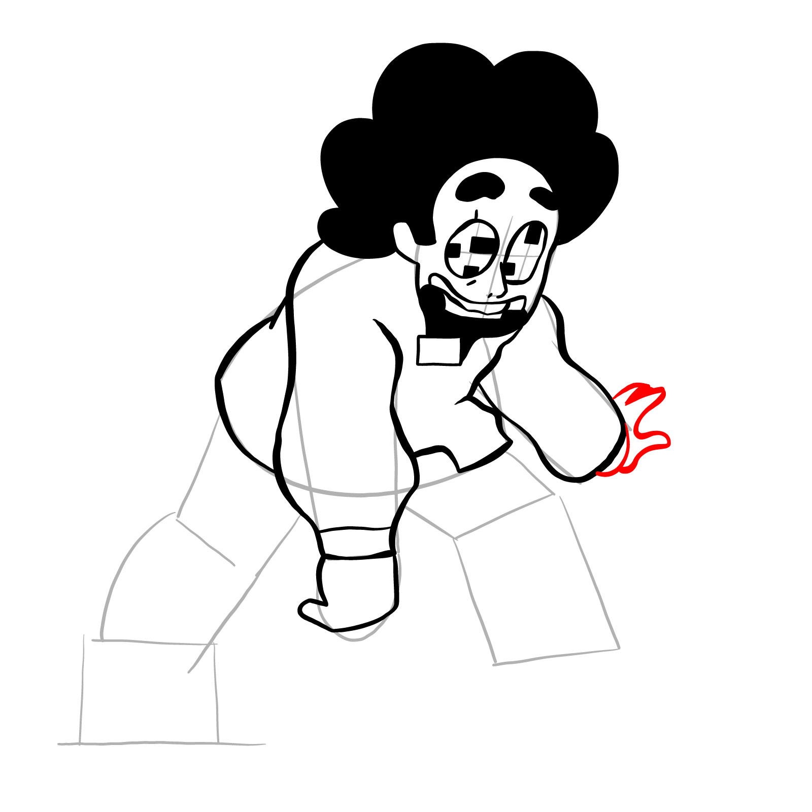 How to draw Steven Universe - FNF: Pibby Corrupted - step 16