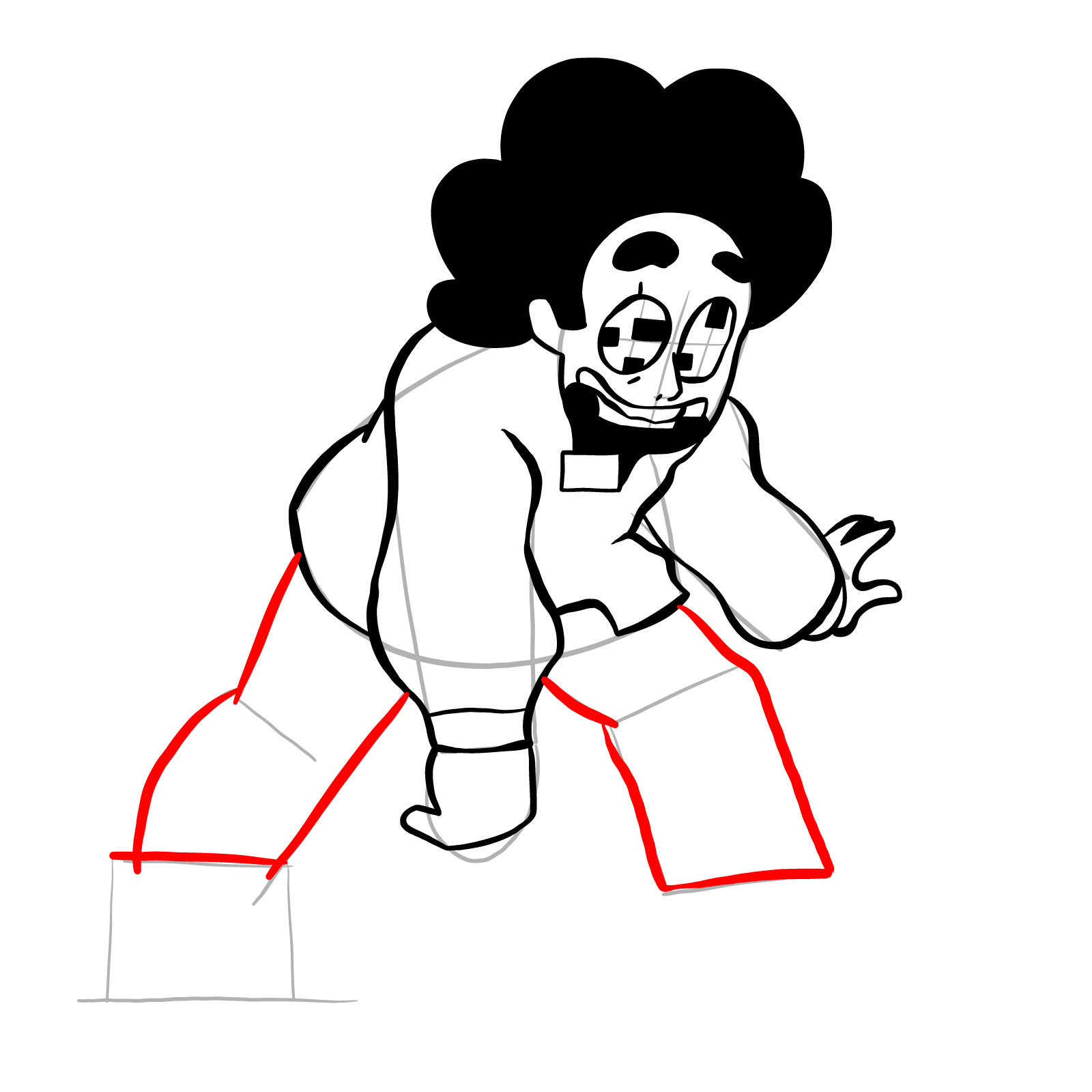 How to draw Steven Universe - FNF: Pibby Corrupted - step 17
