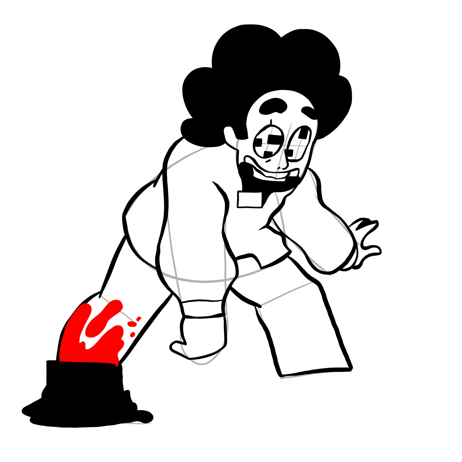 How to draw Steven Universe - FNF: Pibby Corrupted - step 19