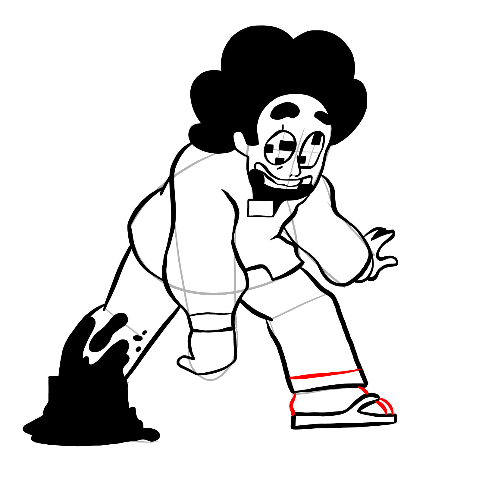 How to draw Steven Universe - FNF: Pibby Corrupted - step 21