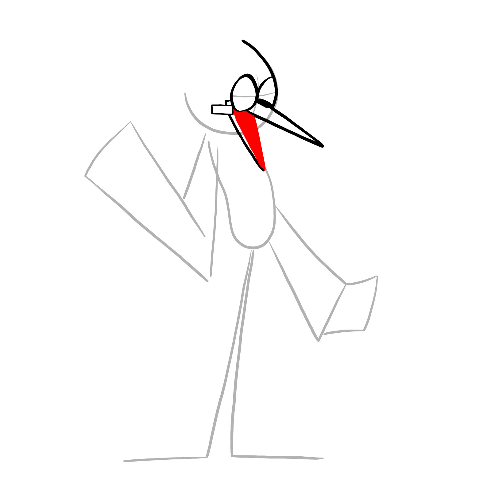 How to draw Mordecai - FNF: Pibby Corrupted - step 07
