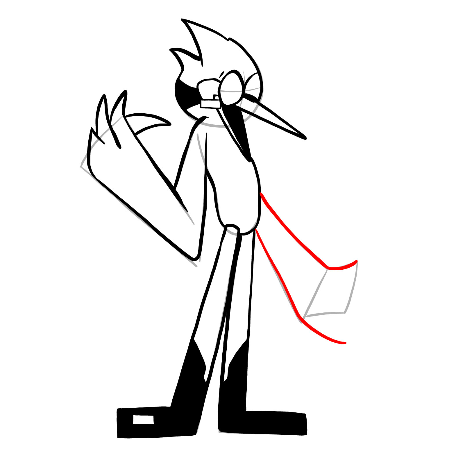 How to draw Mordecai - FNF: Pibby Corrupted - step 19