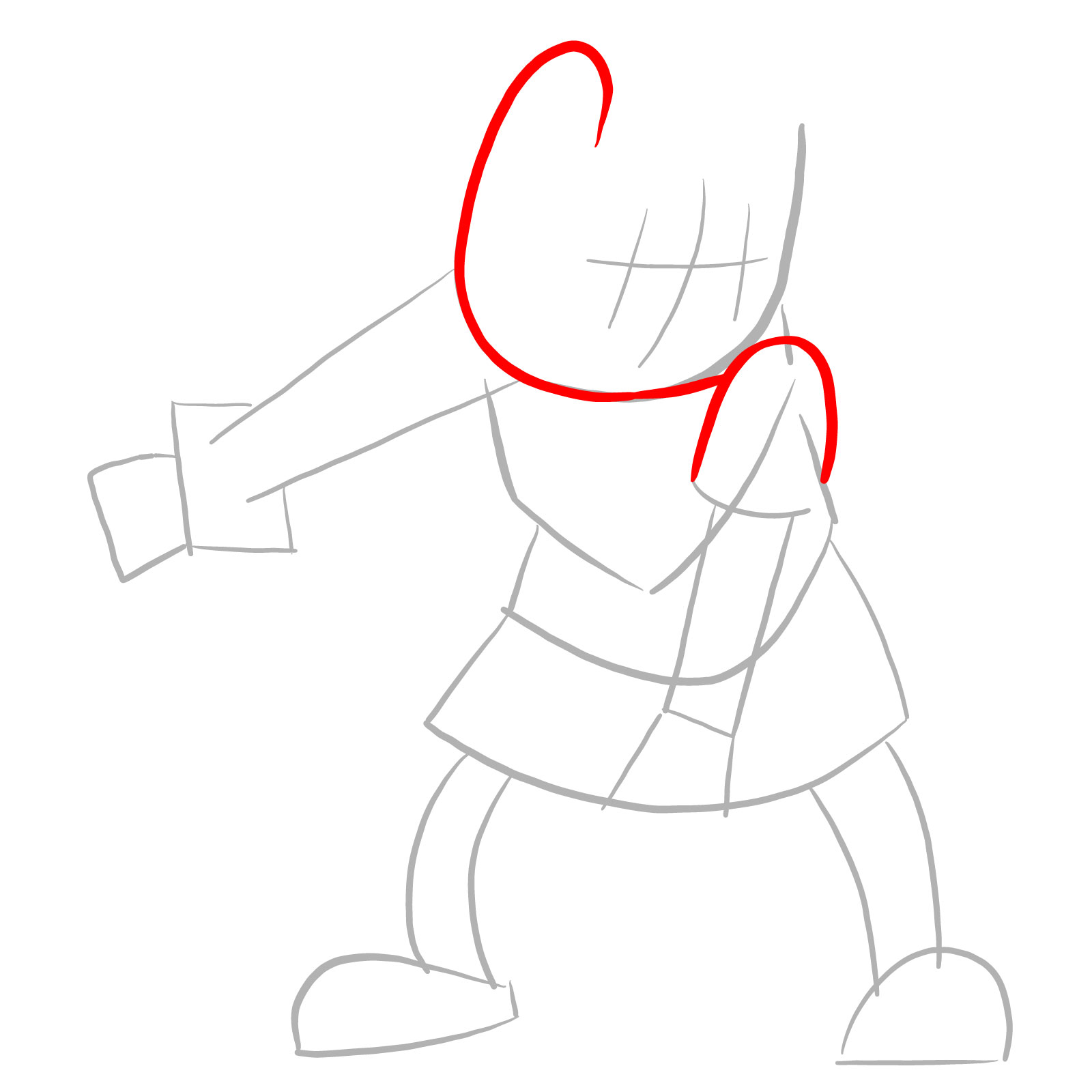 How to draw Finn - FNF: Pibby Corrupted - step 03
