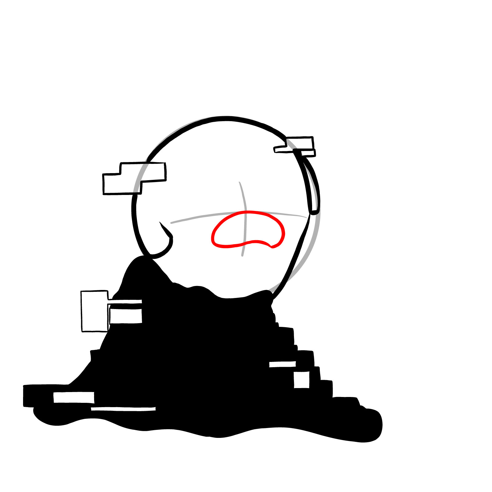 How to draw Jake - FNF: Pibby Corrupted - step 09