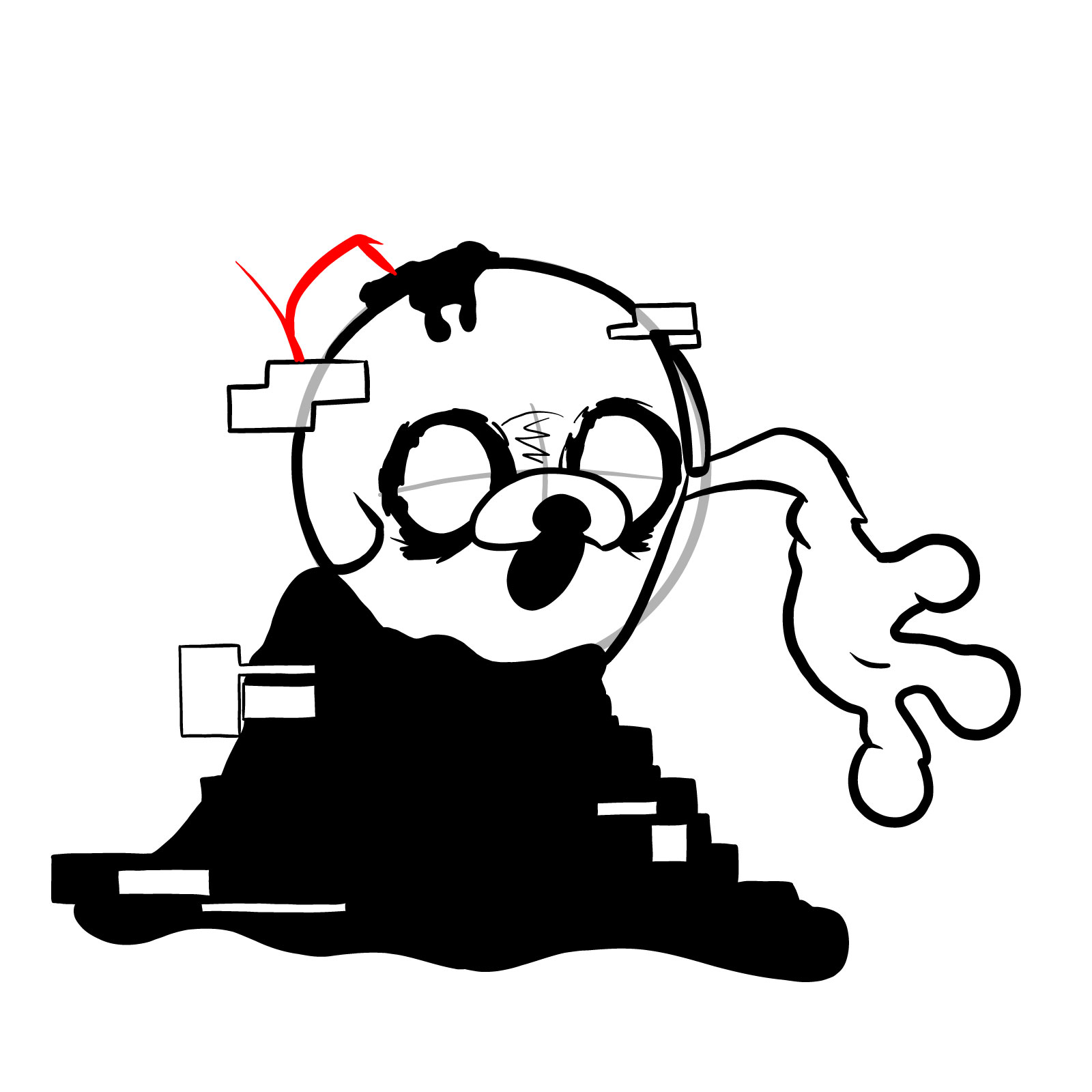 How to draw Jake - FNF: Pibby Corrupted - step 14