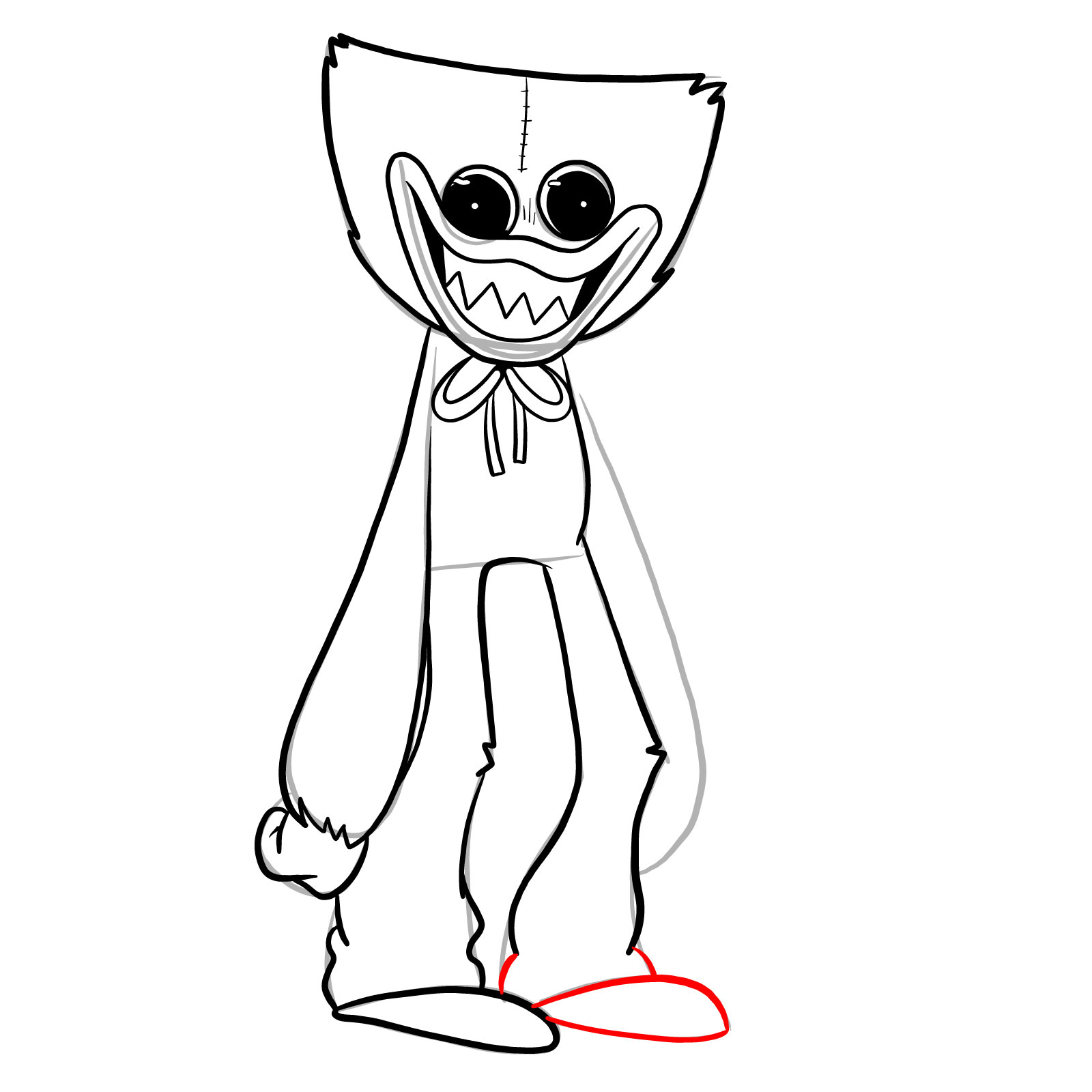 How to draw Finn - FNF: Pibby Corrupted - Sketchok easy drawing guides