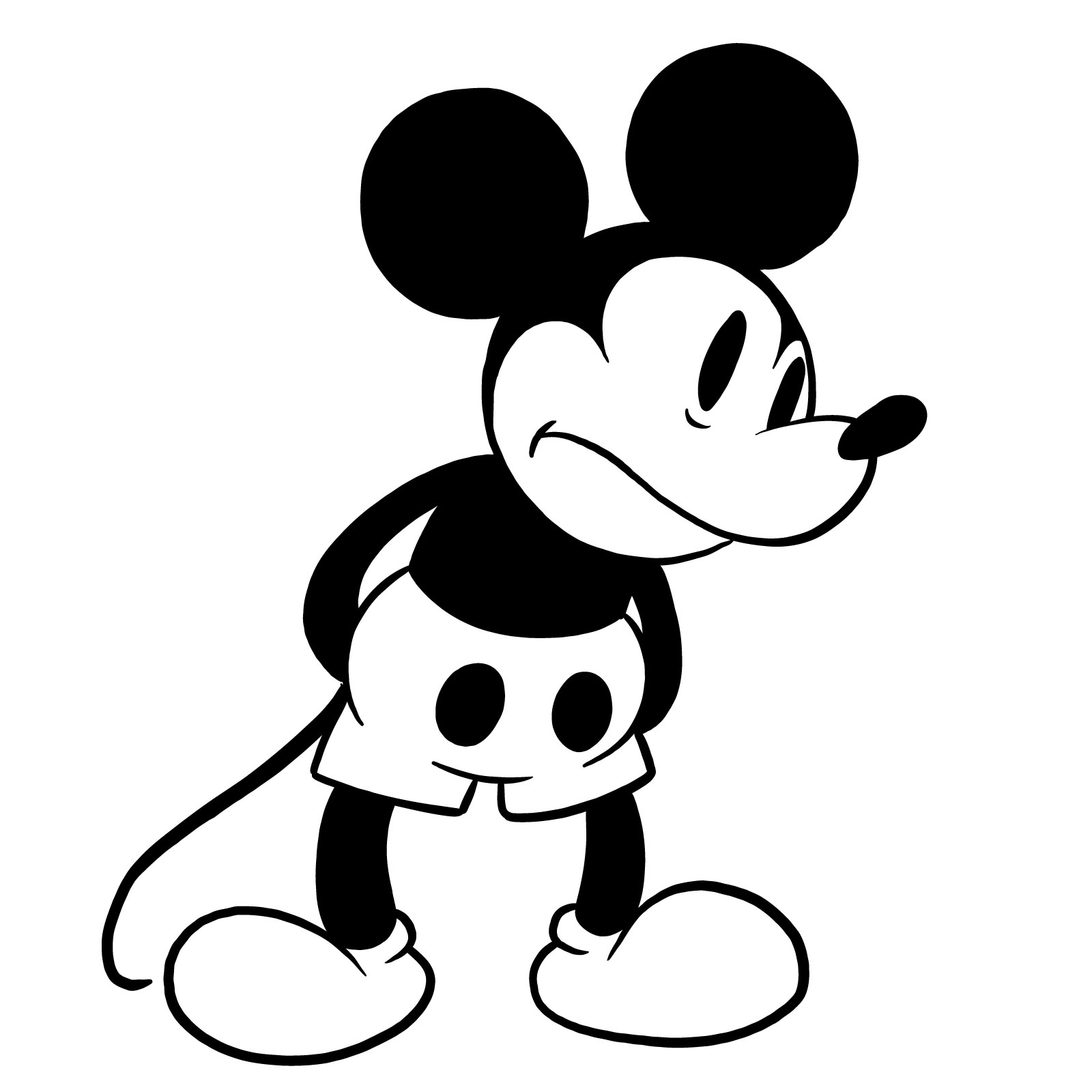 How to draw Mickey Mouse - FNF: Wednesday's Infidelity - coloring