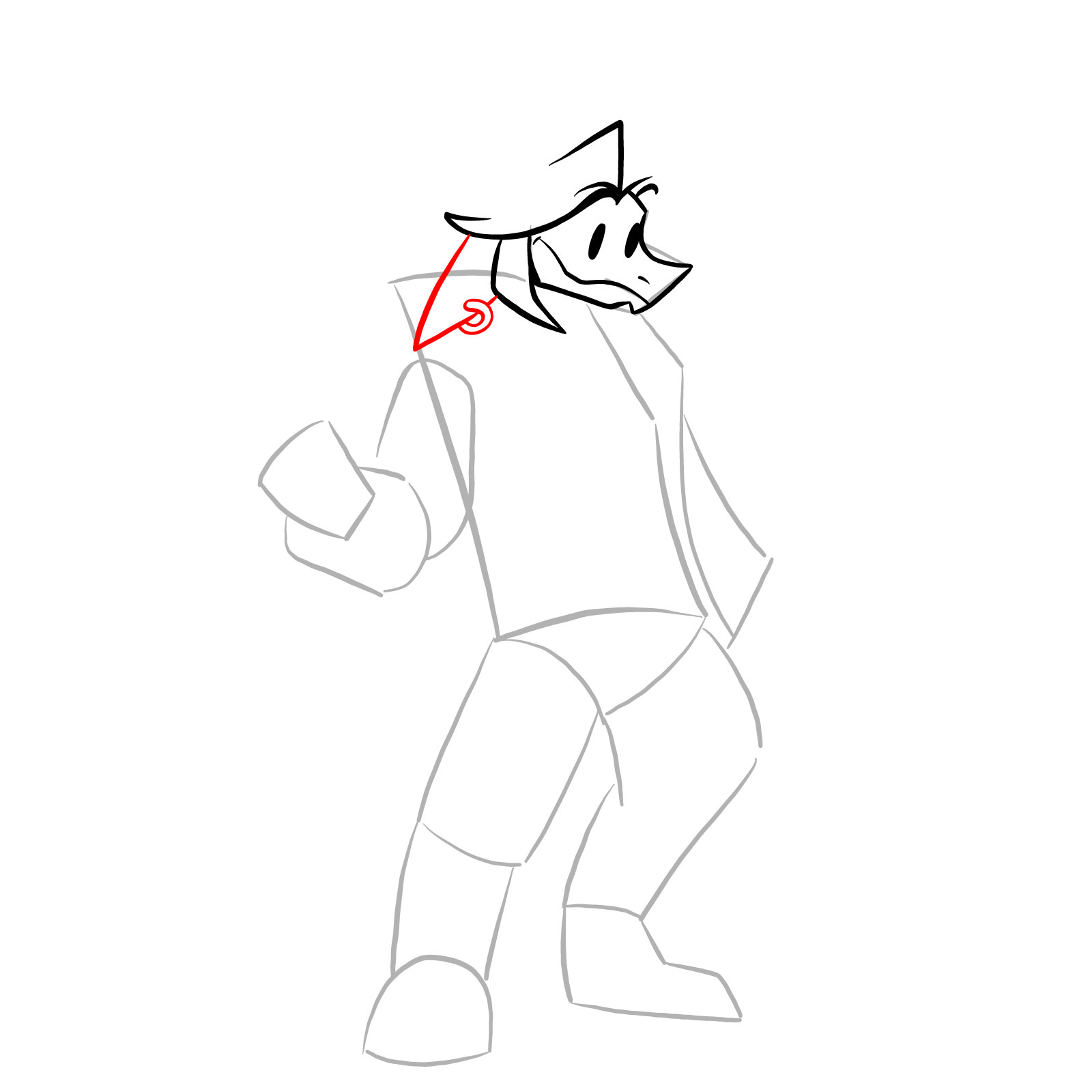 How to draw Ace from FNF - step 11