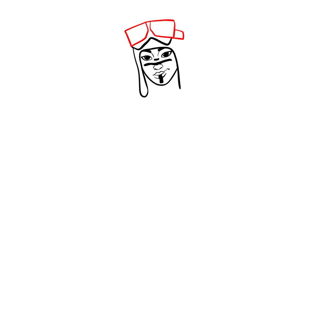 How to draw Renegade Raider - step 07