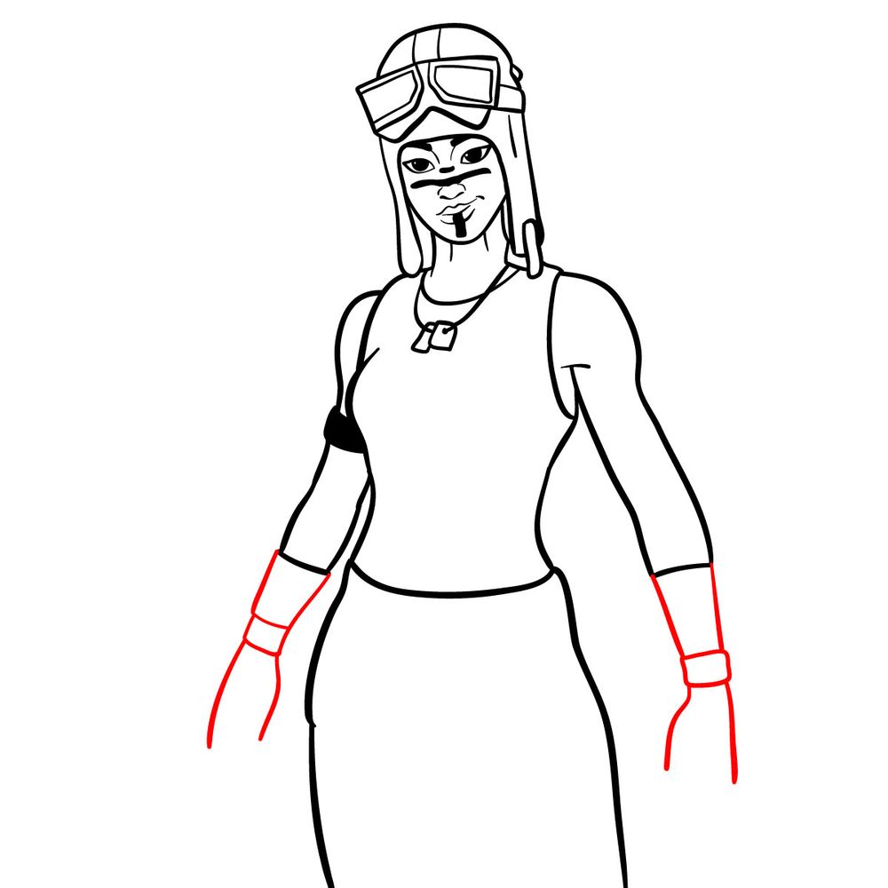 How to draw Renegade Raider - step 13