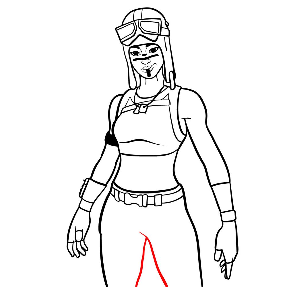 How to draw Renegade Raider - step 16