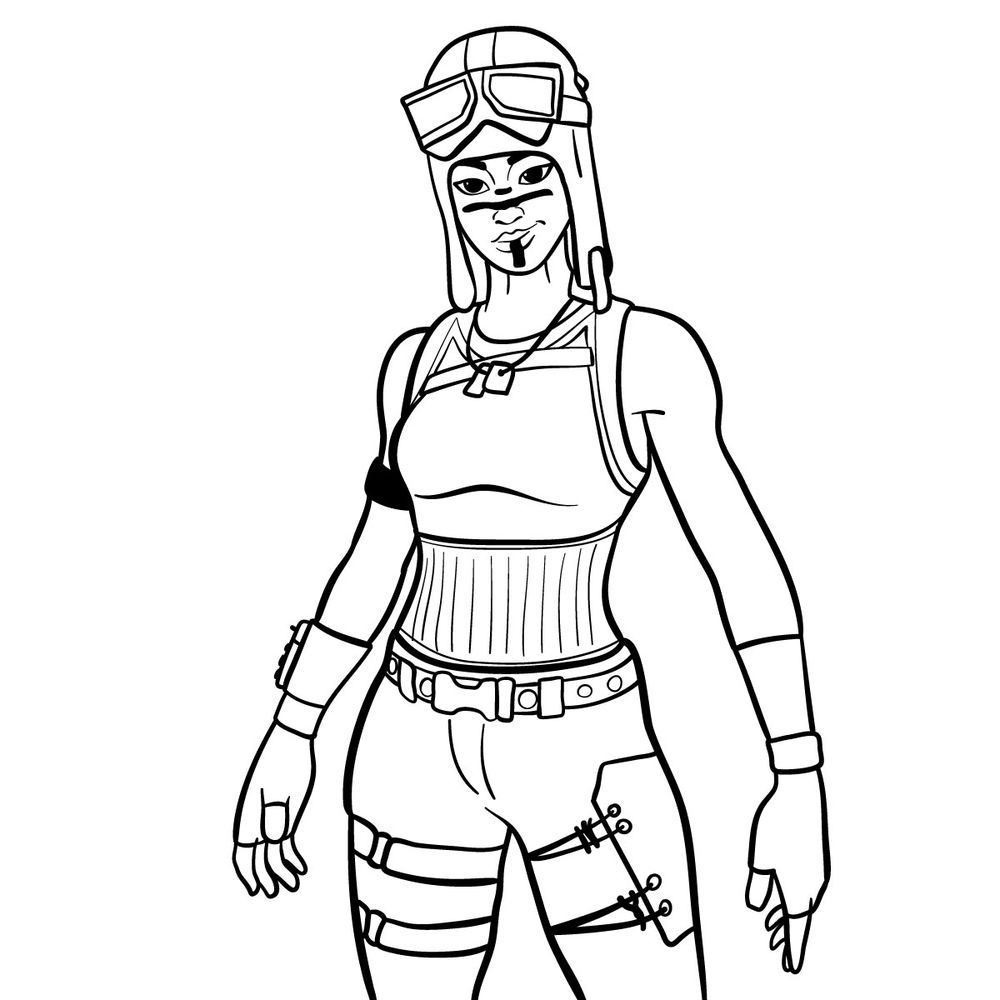 How to draw Renegade Raider Sketchok easy drawing guides
