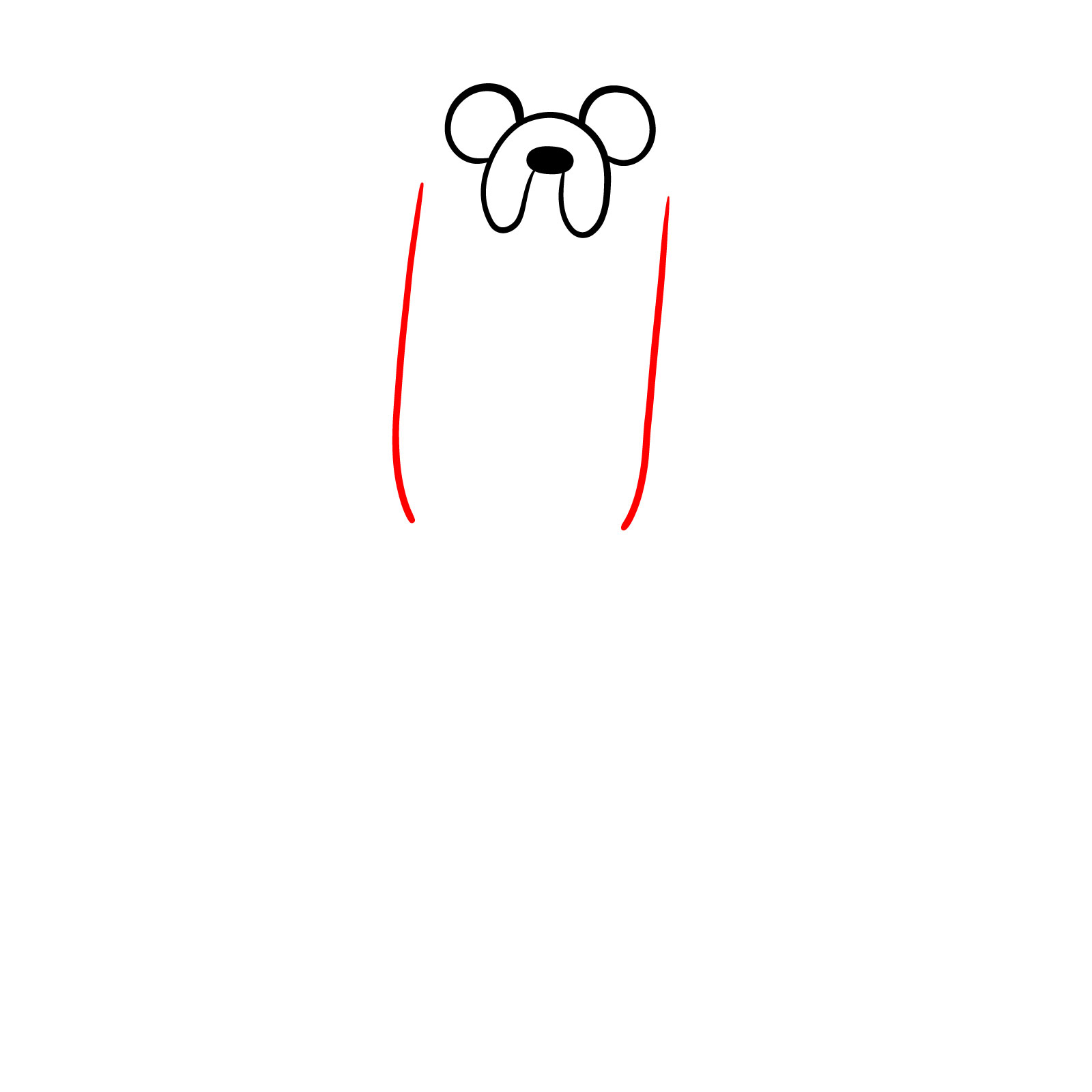 How to Draw Jake the Dog Fortnite Skin - step 04