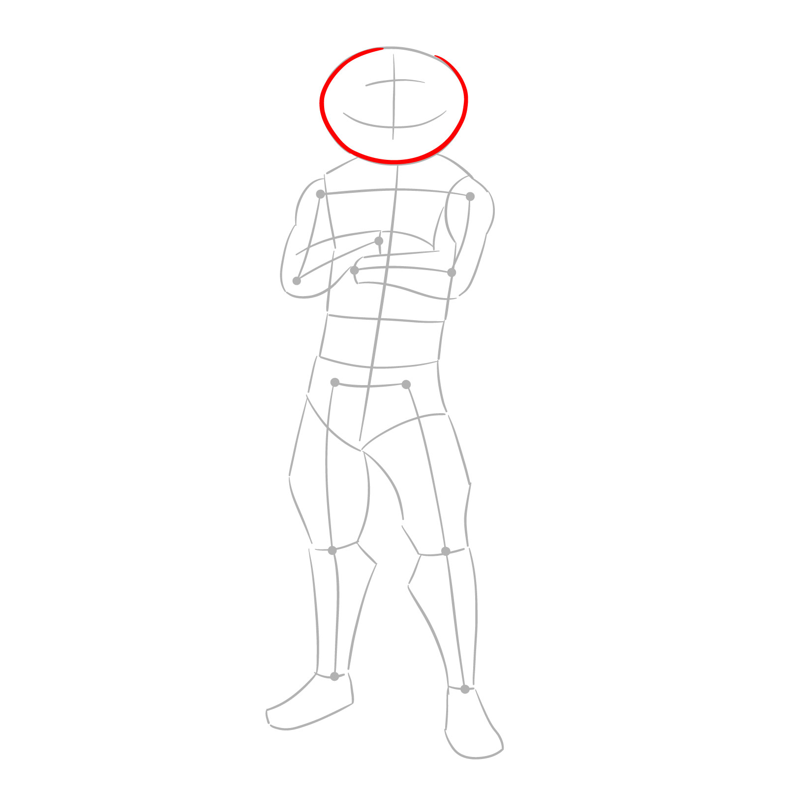How to Draw Tomatohead from Fortnite - step 04