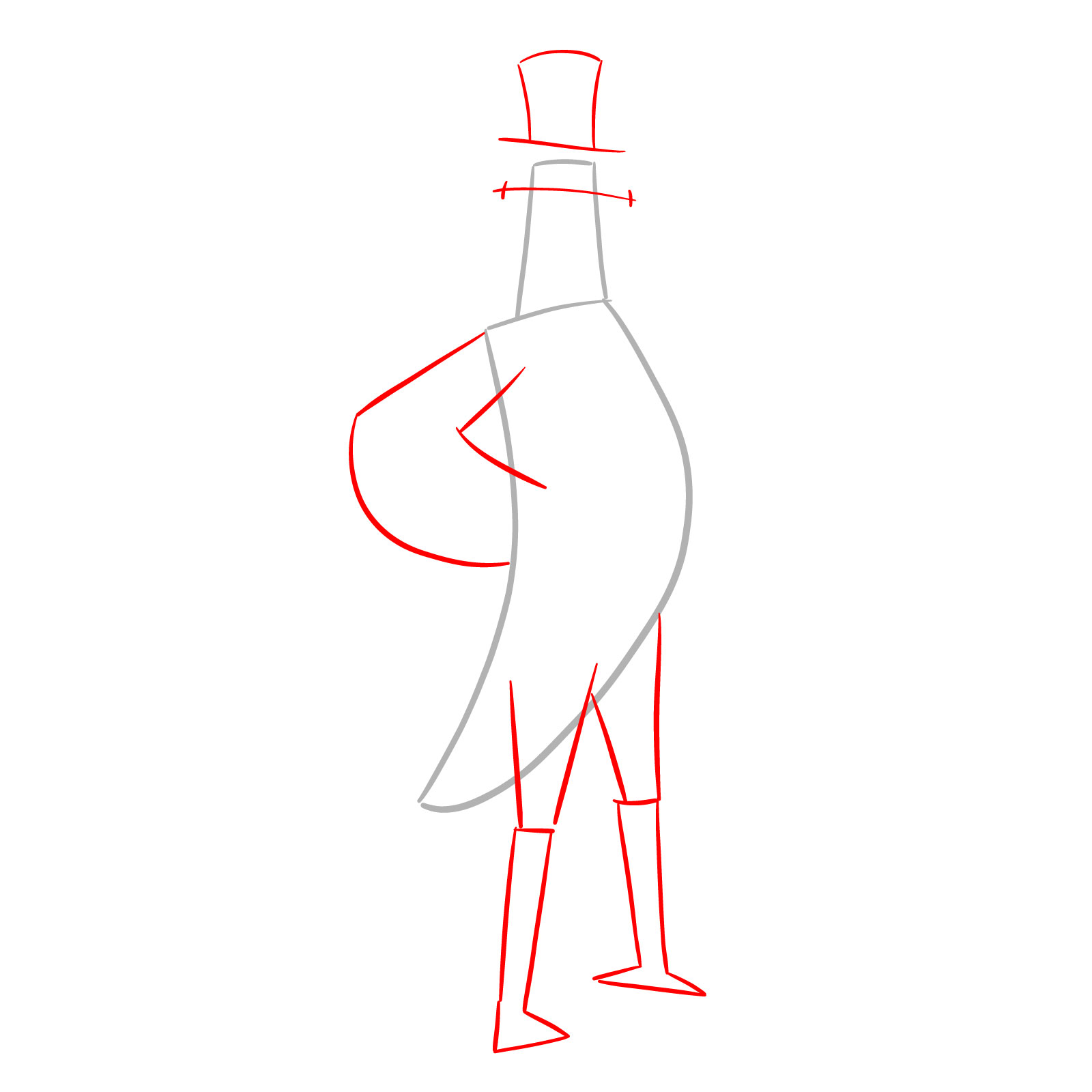 How to Draw Flakey the Snowbird from Fortnite - step 02