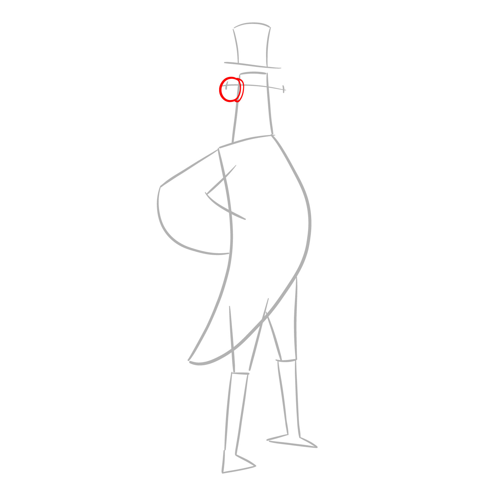 How to Draw Flakey the Snowbird from Fortnite - step 03