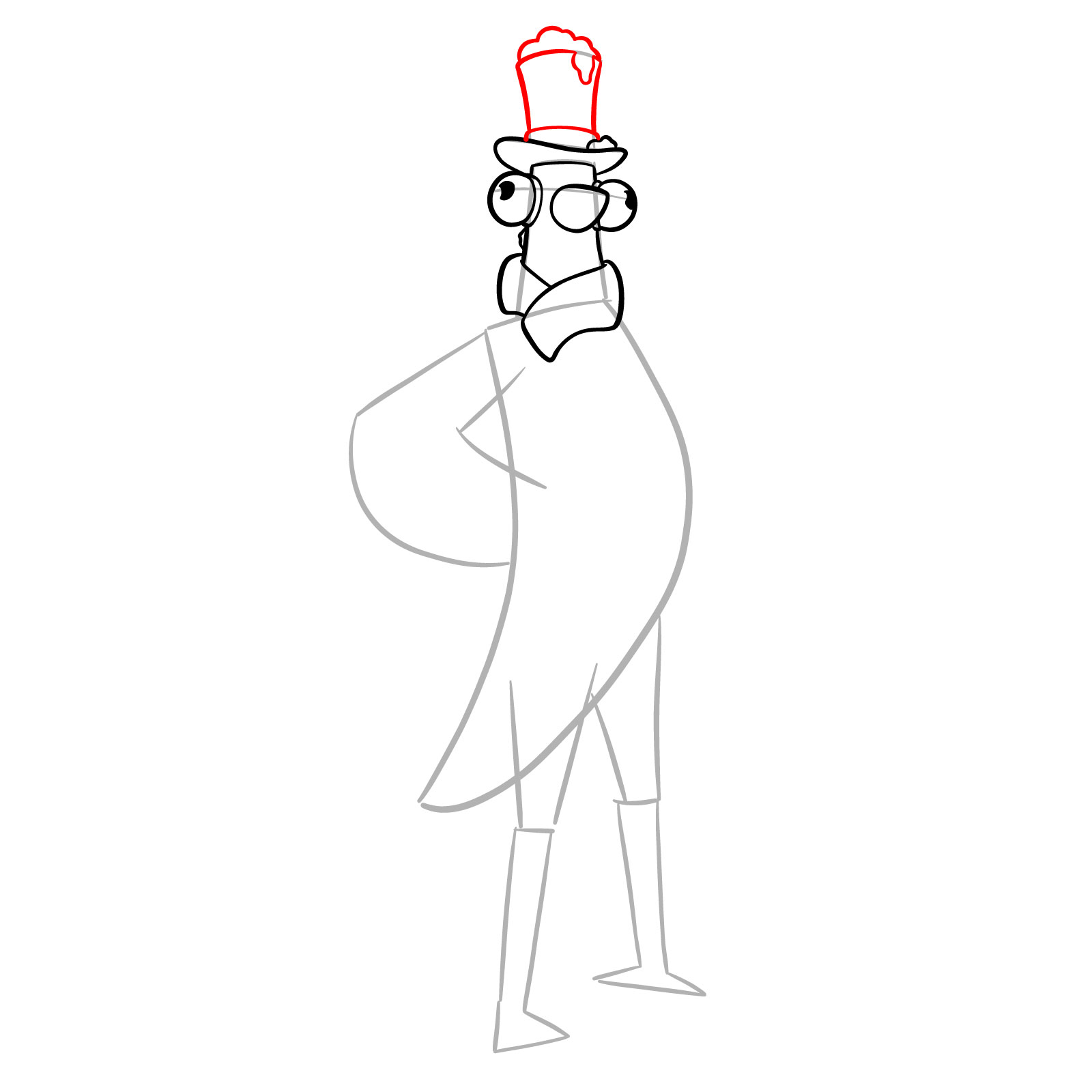 How to Draw Flakey the Snowbird from Fortnite - step 09
