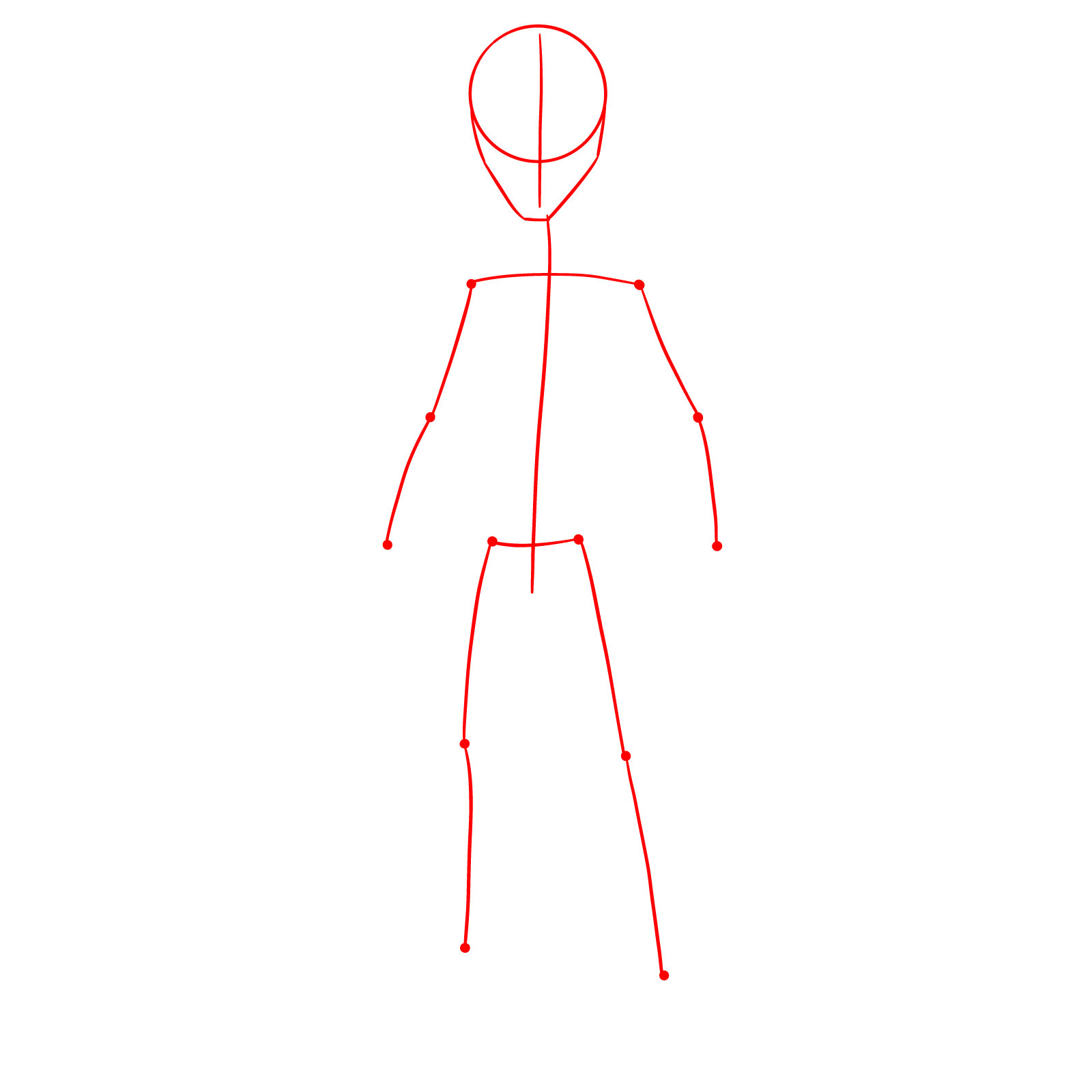 How to Draw Human Bill Fortnite Skin - step 01