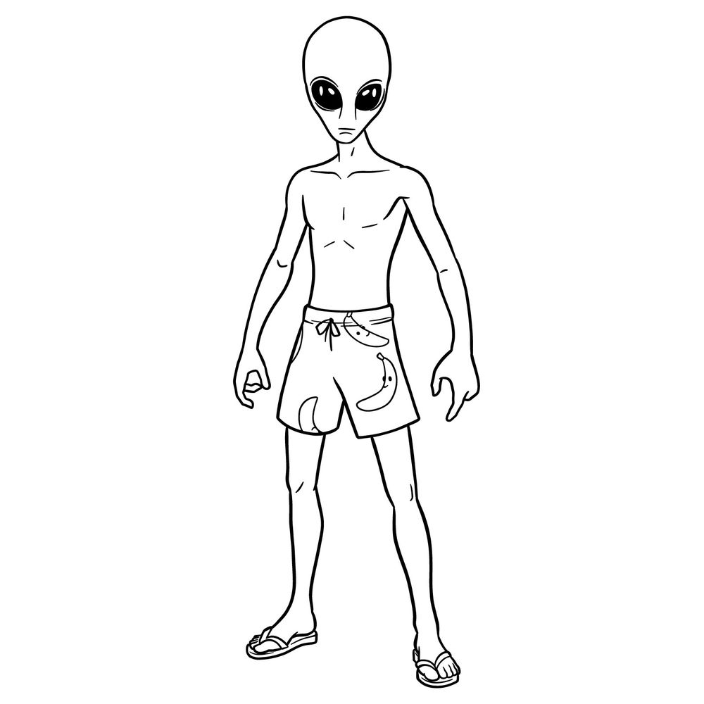 How to Draw Human Bill Fortnite Skin: Draw This Fortnite Alien