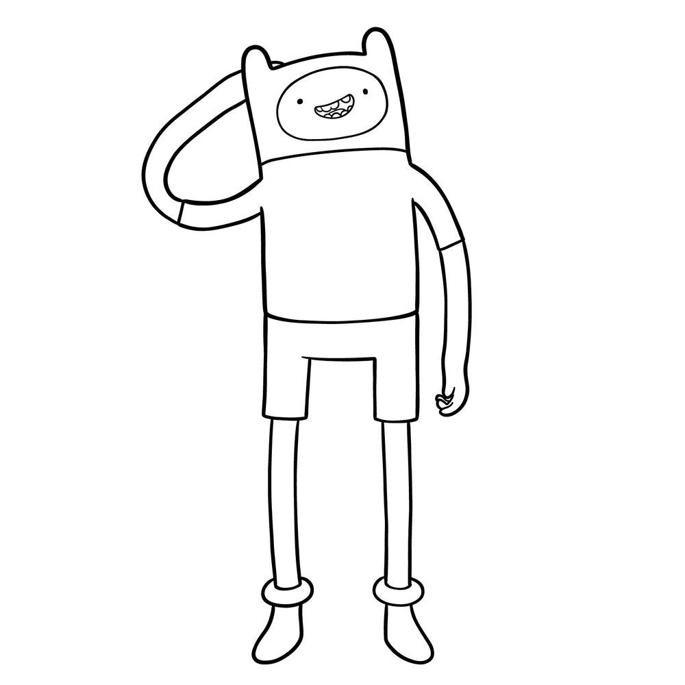 How to Draw Finn the Human from Fortnite’s Adventure Time Set