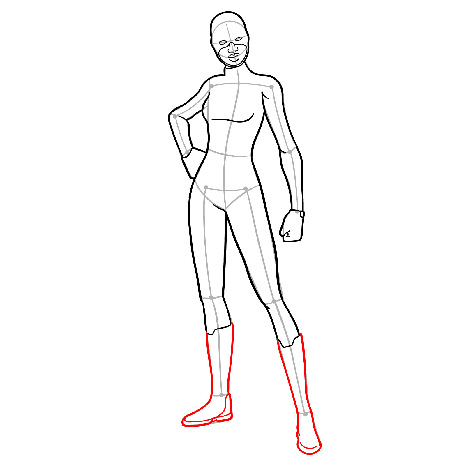 How to Draw Backlash from Fortnite - step 14