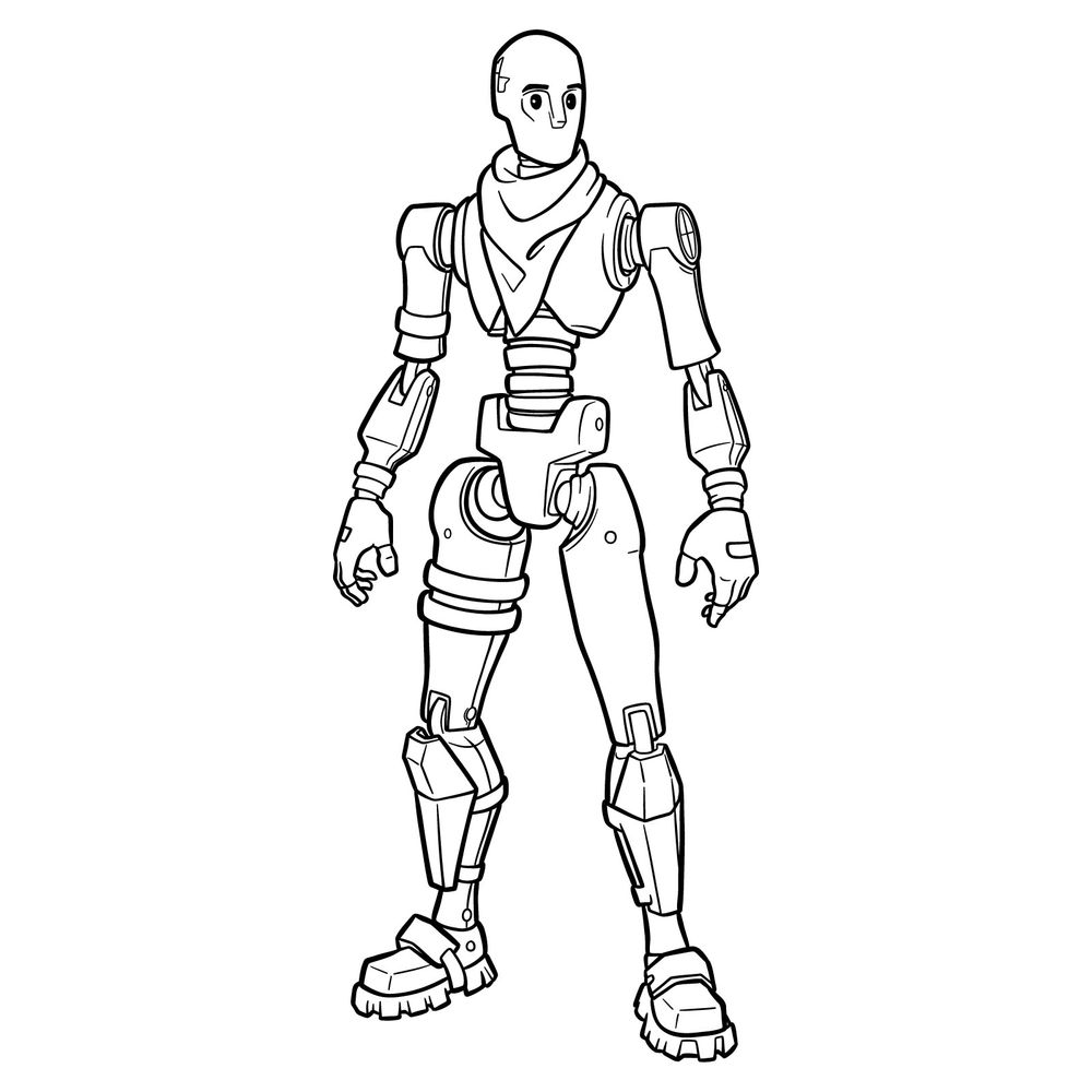 How to Draw Dummy Fortnite Skin: Fortnite Outfit Drawing Tutorial