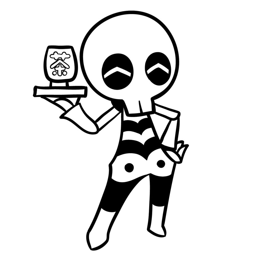 How to draw Skeleton-T