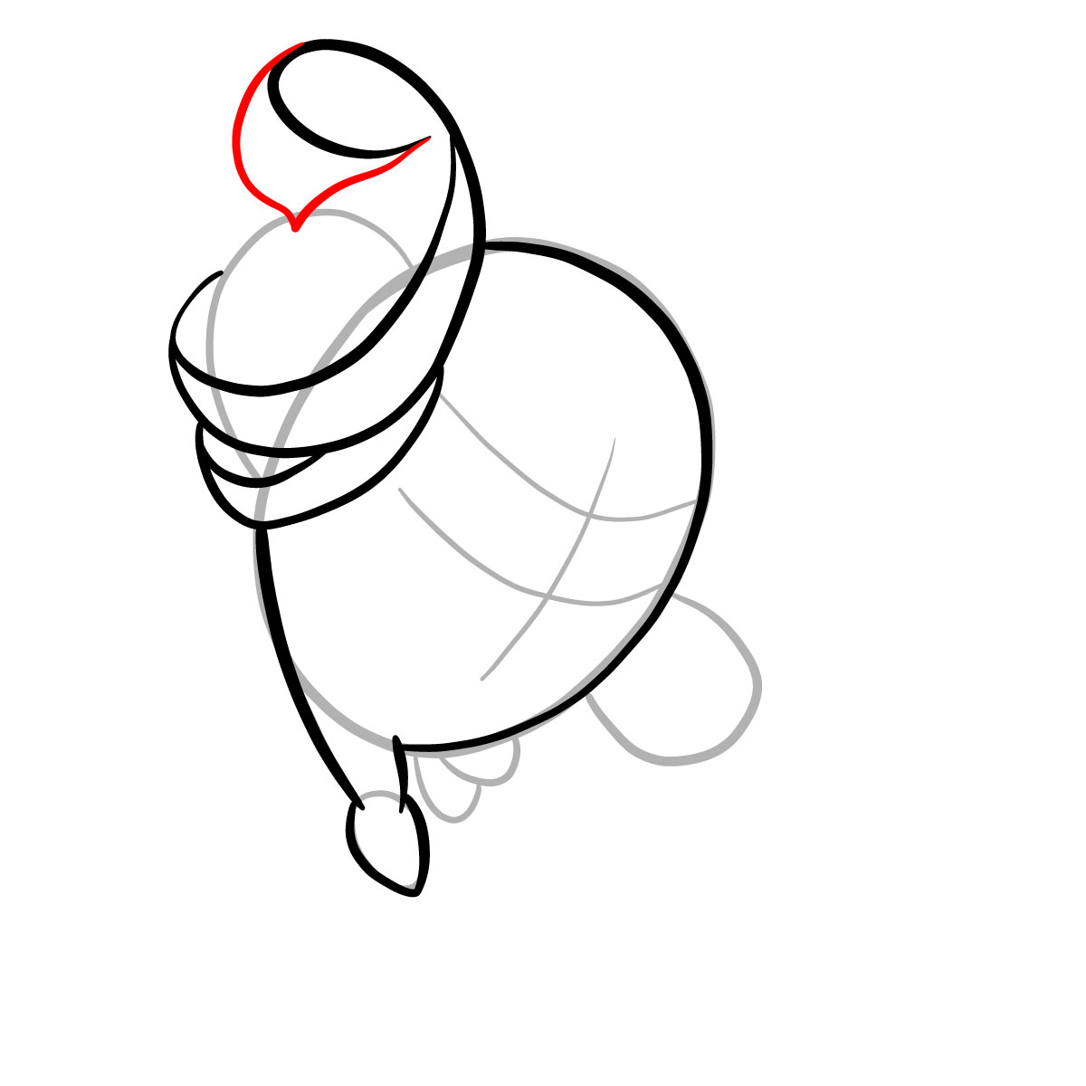 How to draw Mummy (Puyo Puyo) - step 08