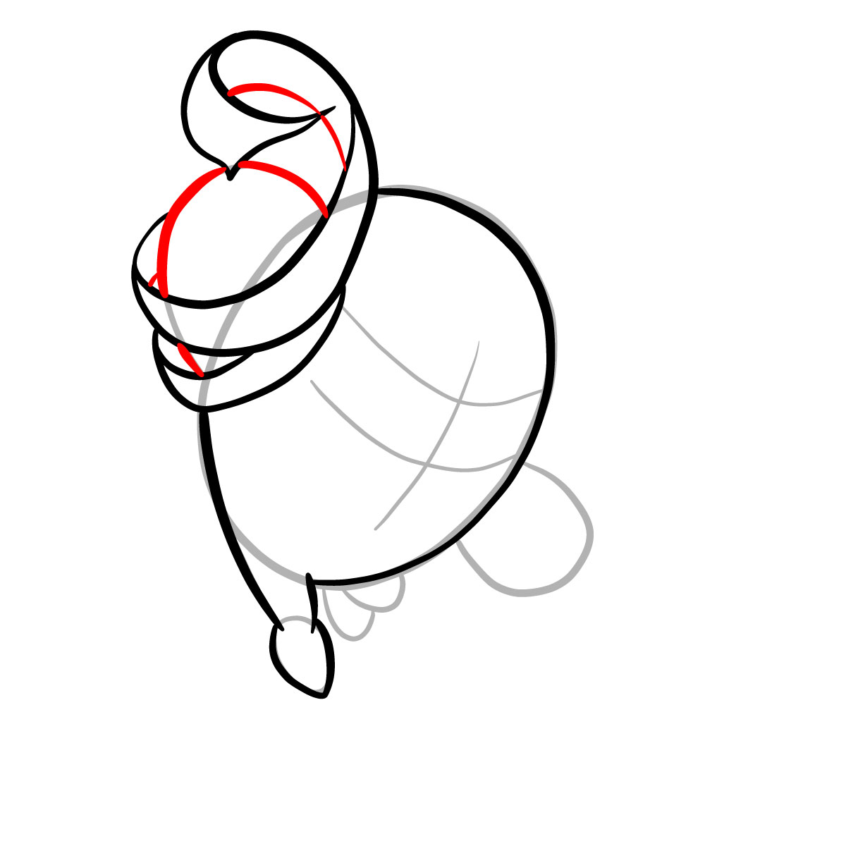 How to draw Mummy (Puyo Puyo) - step 09