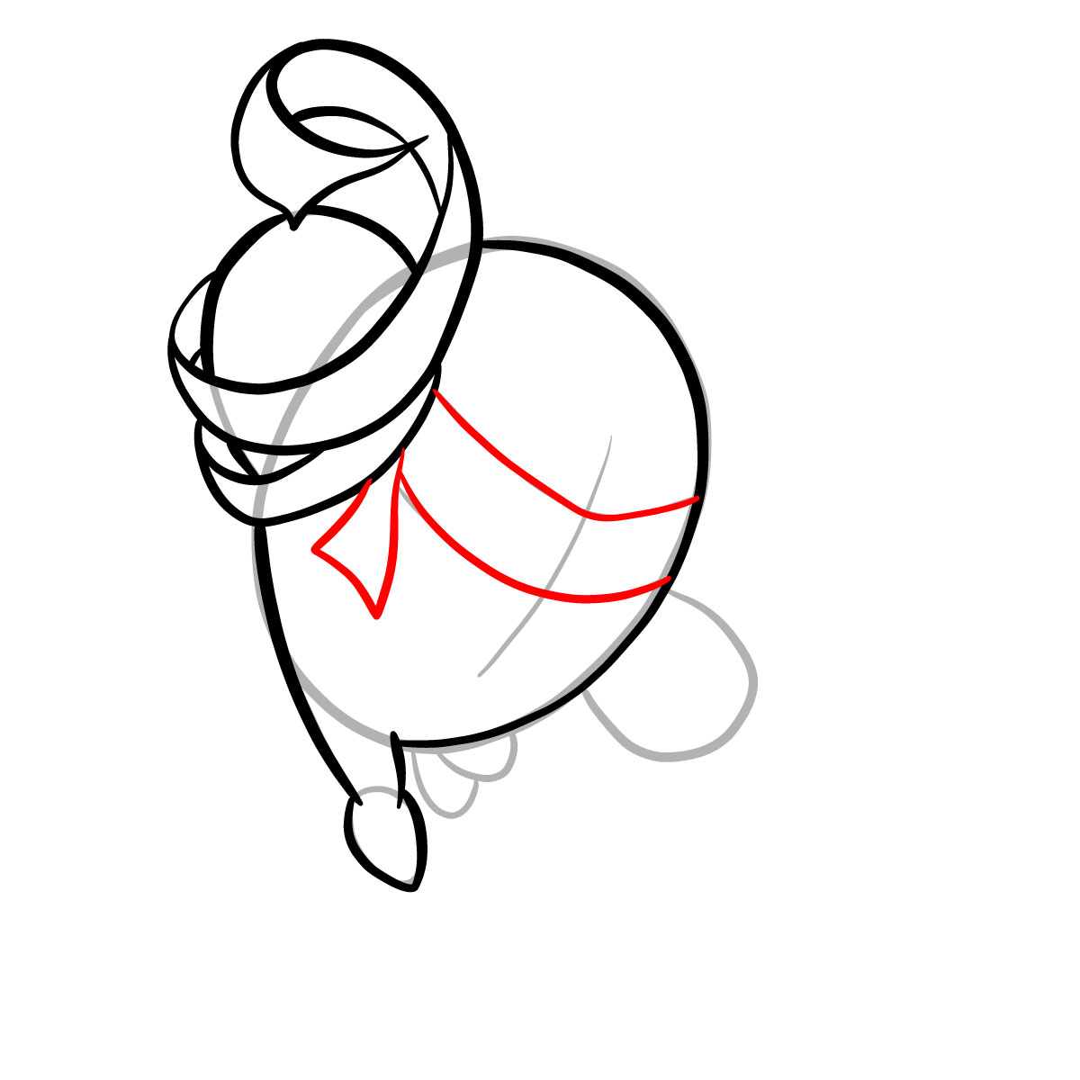 How to draw Mummy (Puyo Puyo) - step 10