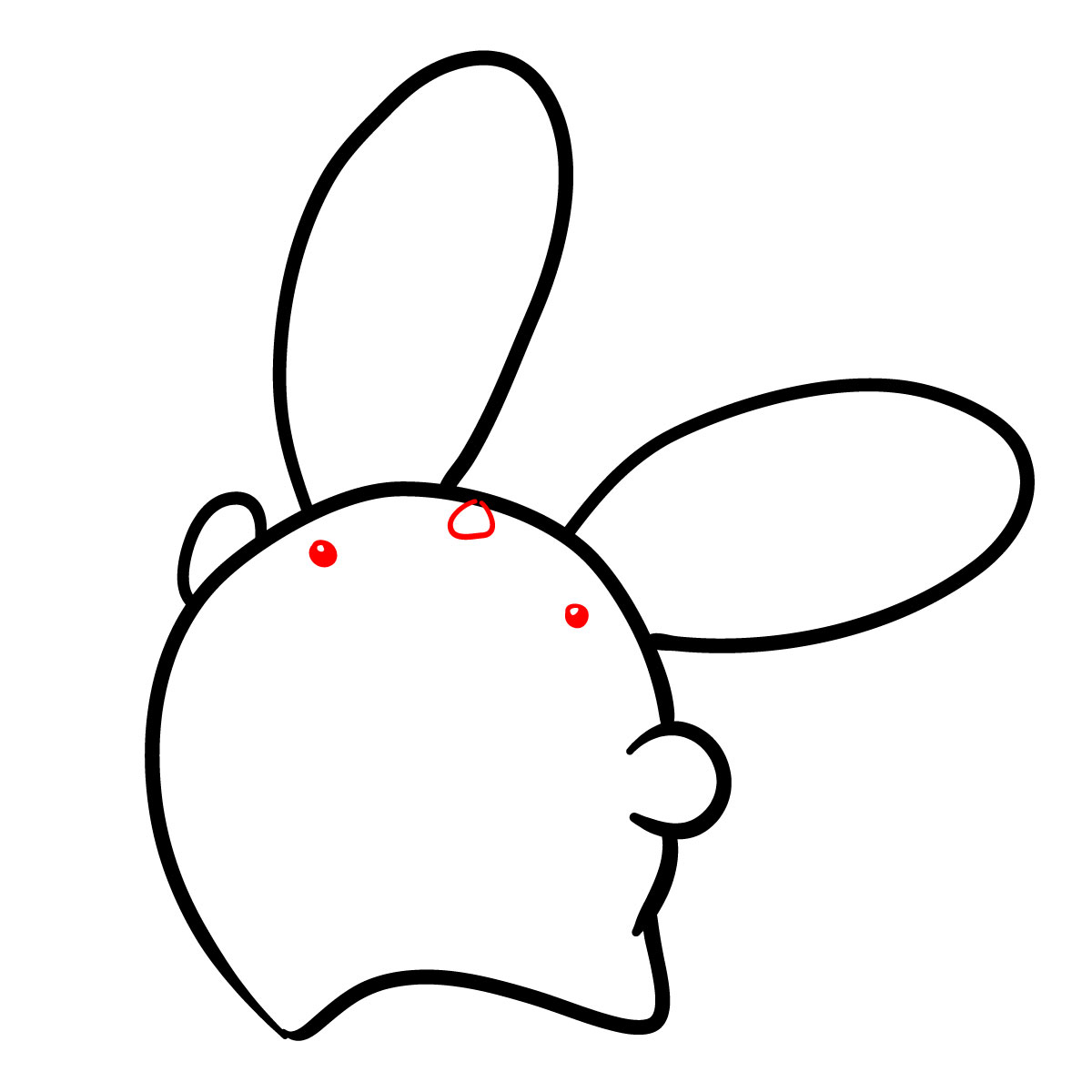 How to draw Carbuncle (Puyo Puyo) - step 06