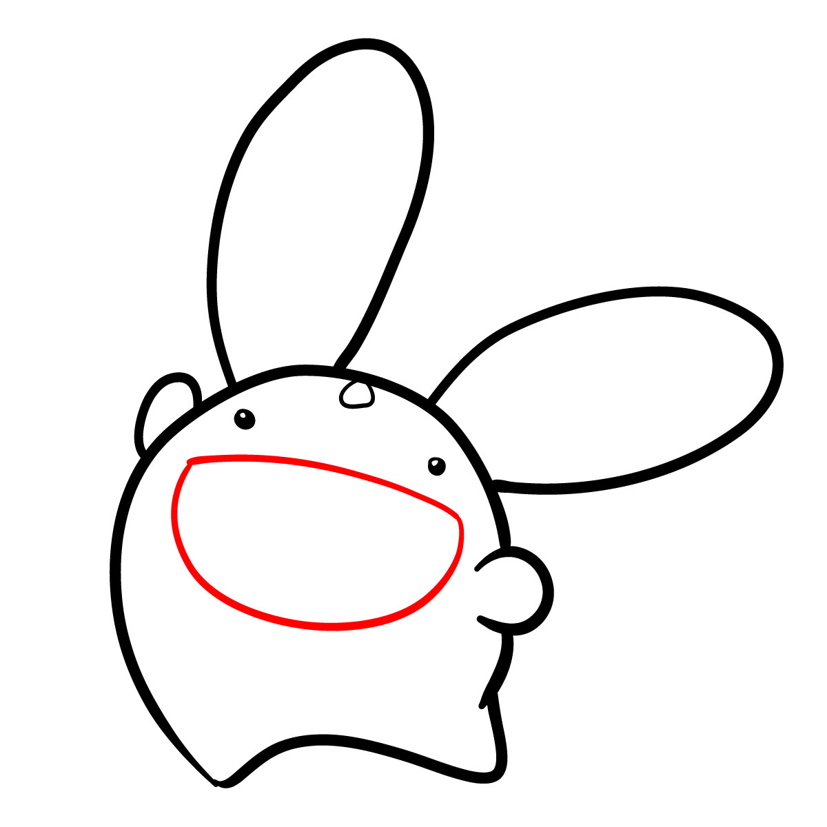 How to draw Carbuncle (Puyo Puyo) - step 07