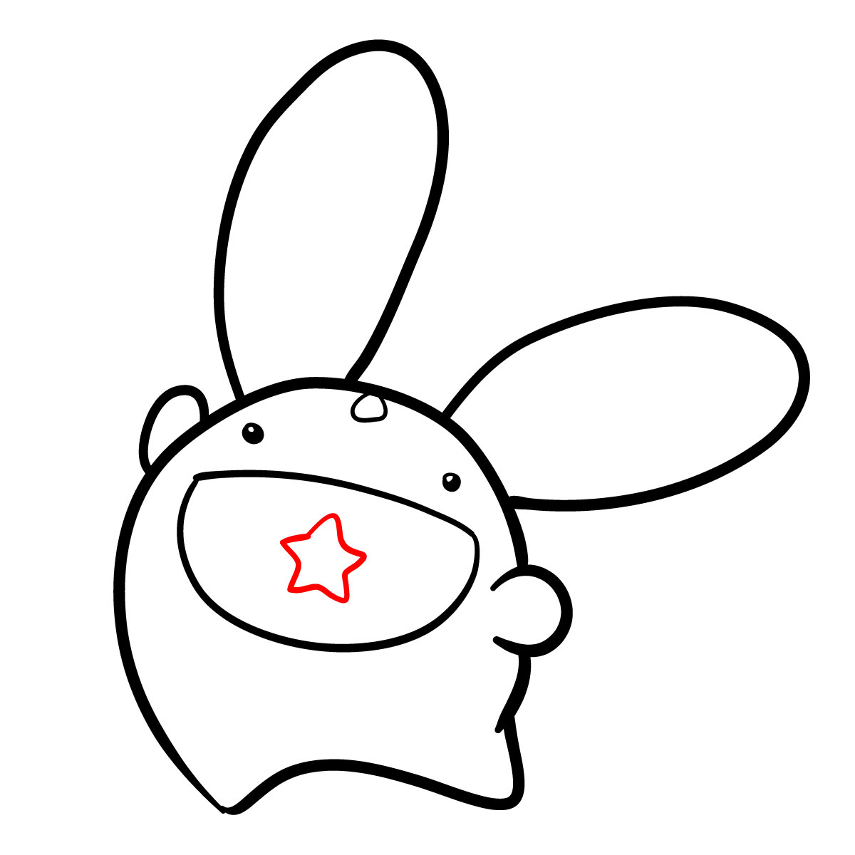 How to draw Carbuncle (Puyo Puyo) - step 08