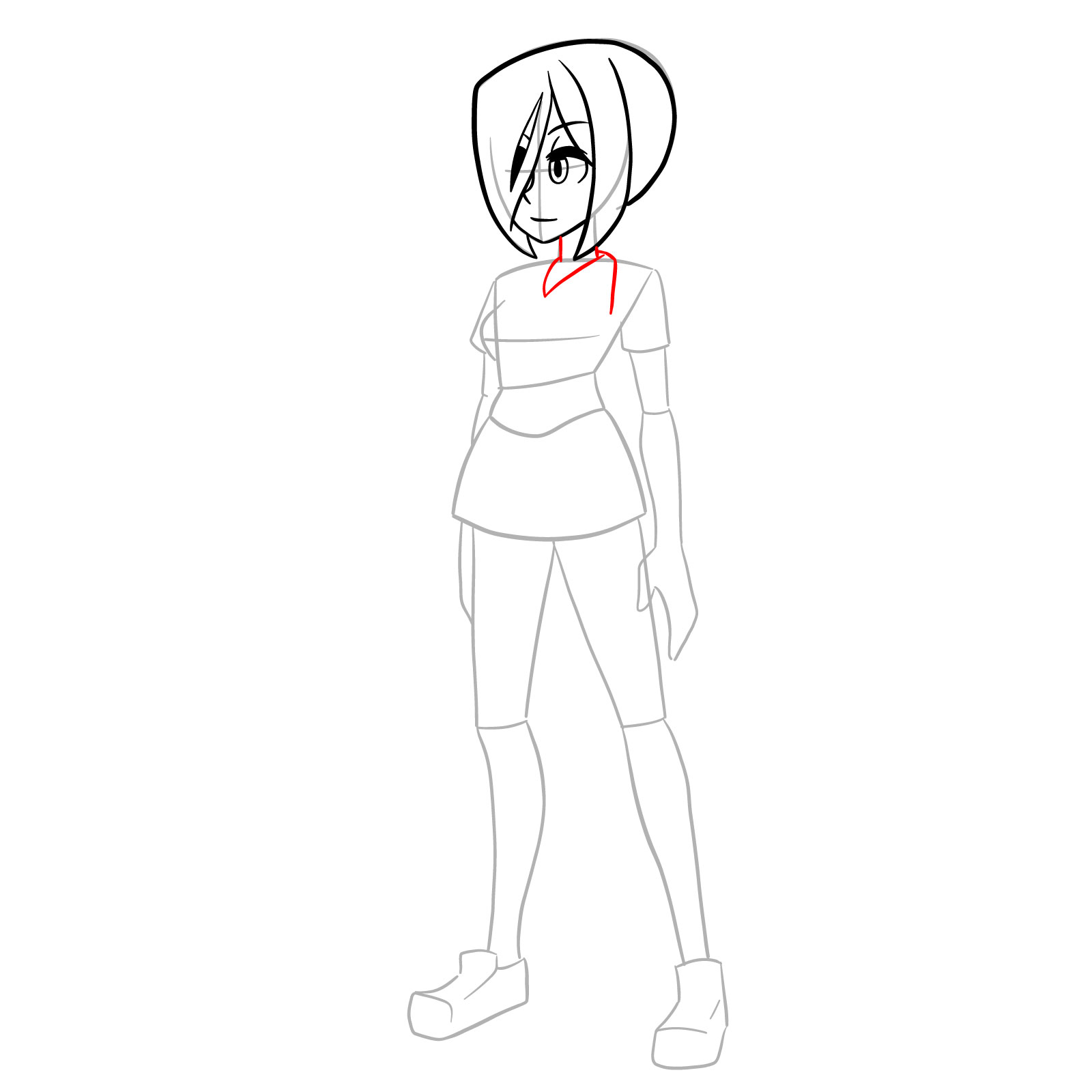 How to draw Teen Parasoul from Skullgirls - step 10