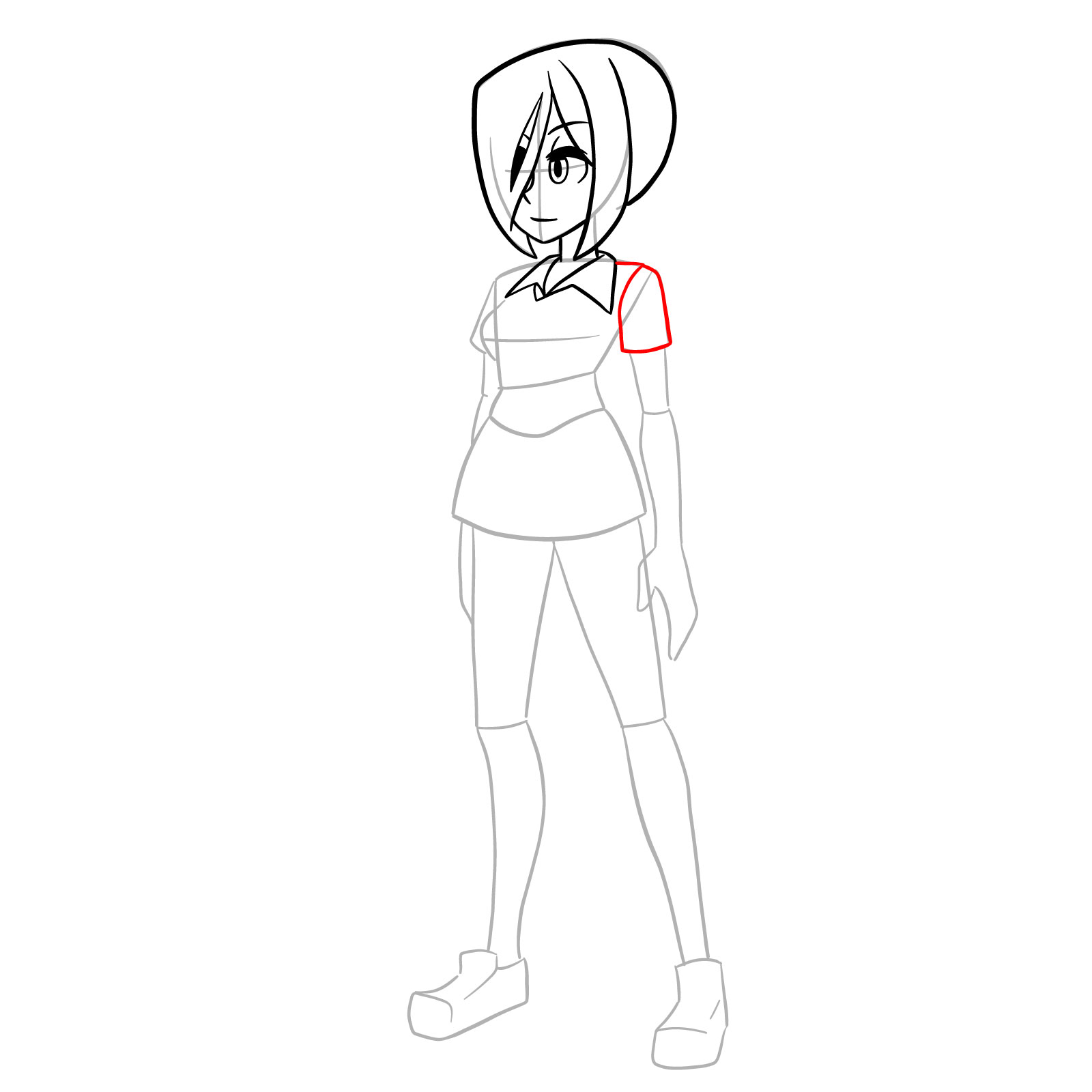 How to draw Teen Parasoul from Skullgirls - step 12