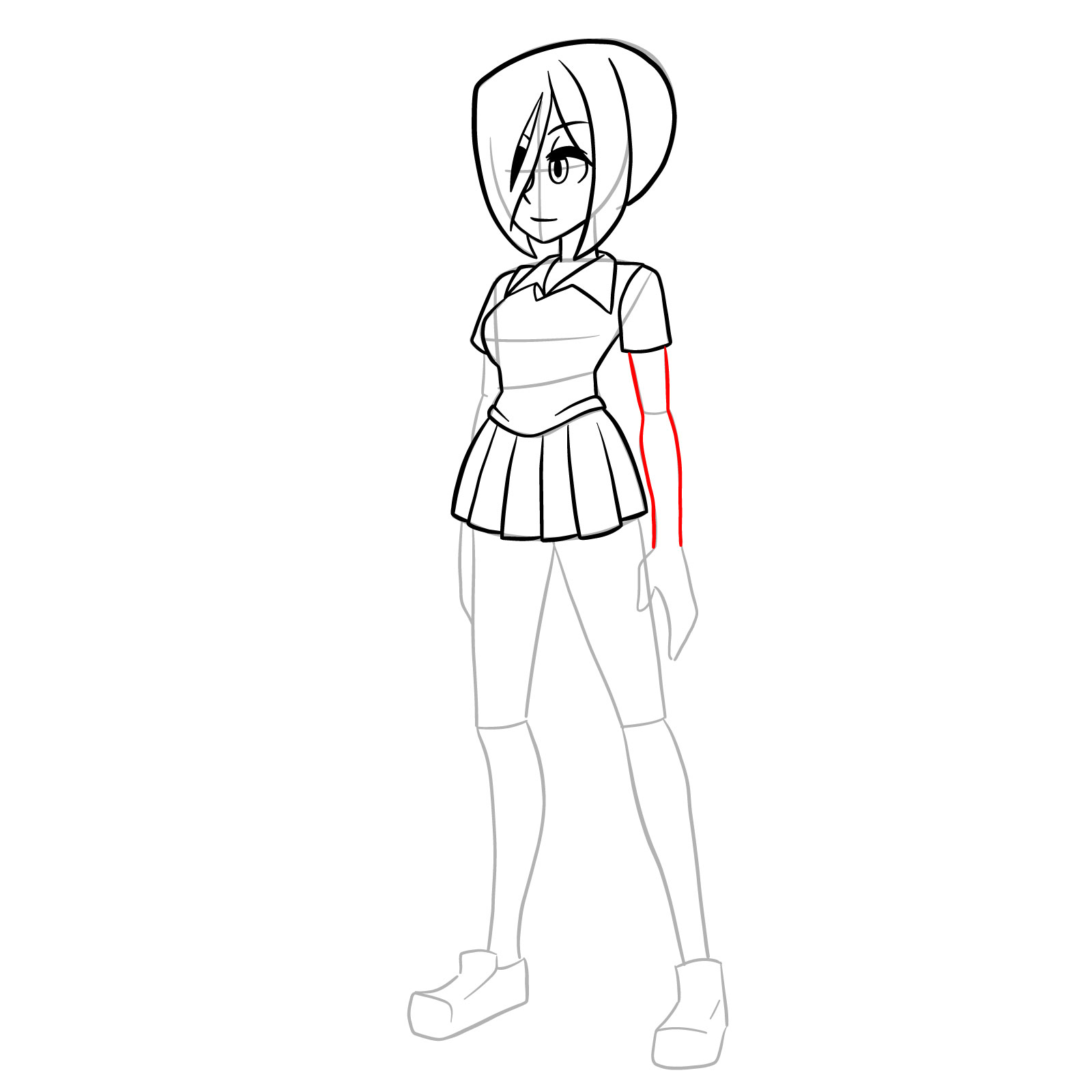 How to draw Teen Parasoul from Skullgirls - step 16
