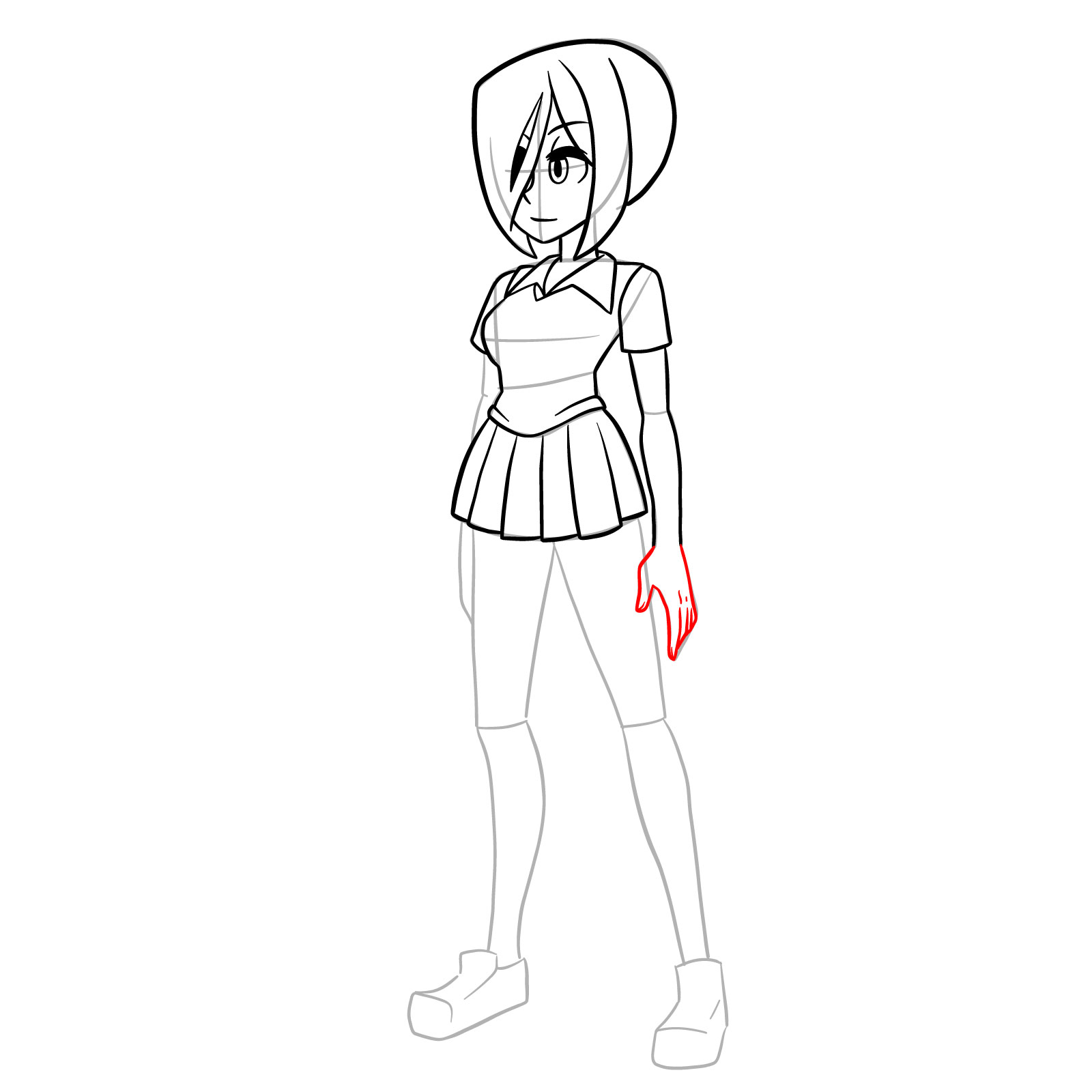 How to draw Teen Parasoul from Skullgirls - step 17